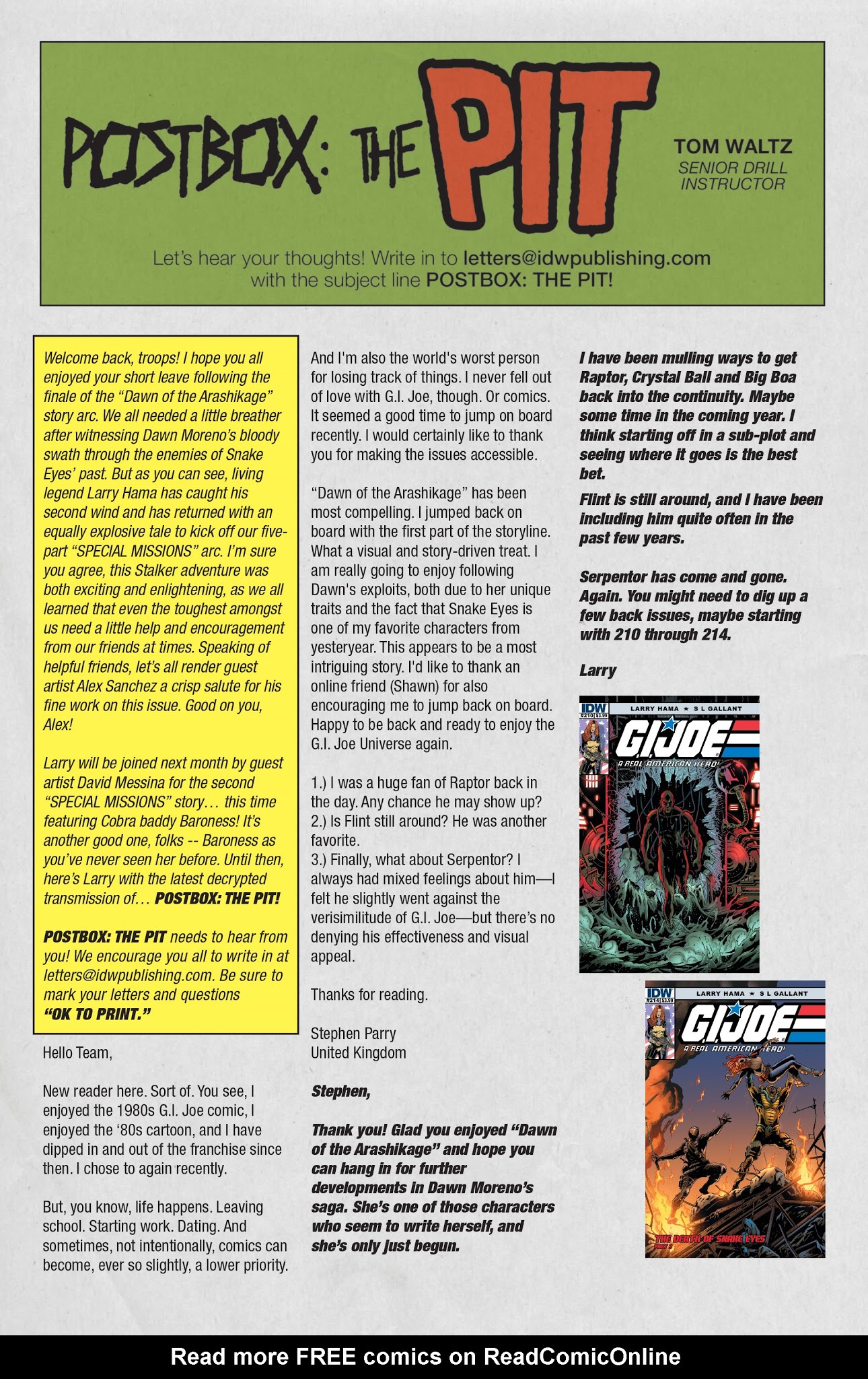 Read online G.I. Joe: A Real American Hero comic -  Issue #251 - 23