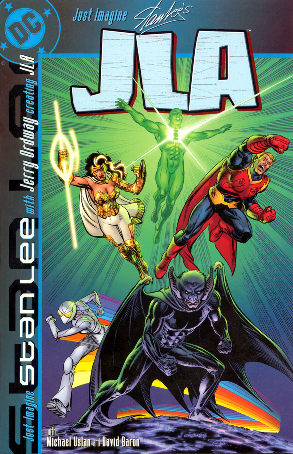 Read online Just Imagine Stan Lee With Jerry Ordway Creating JLA comic -  Issue # Full - 1