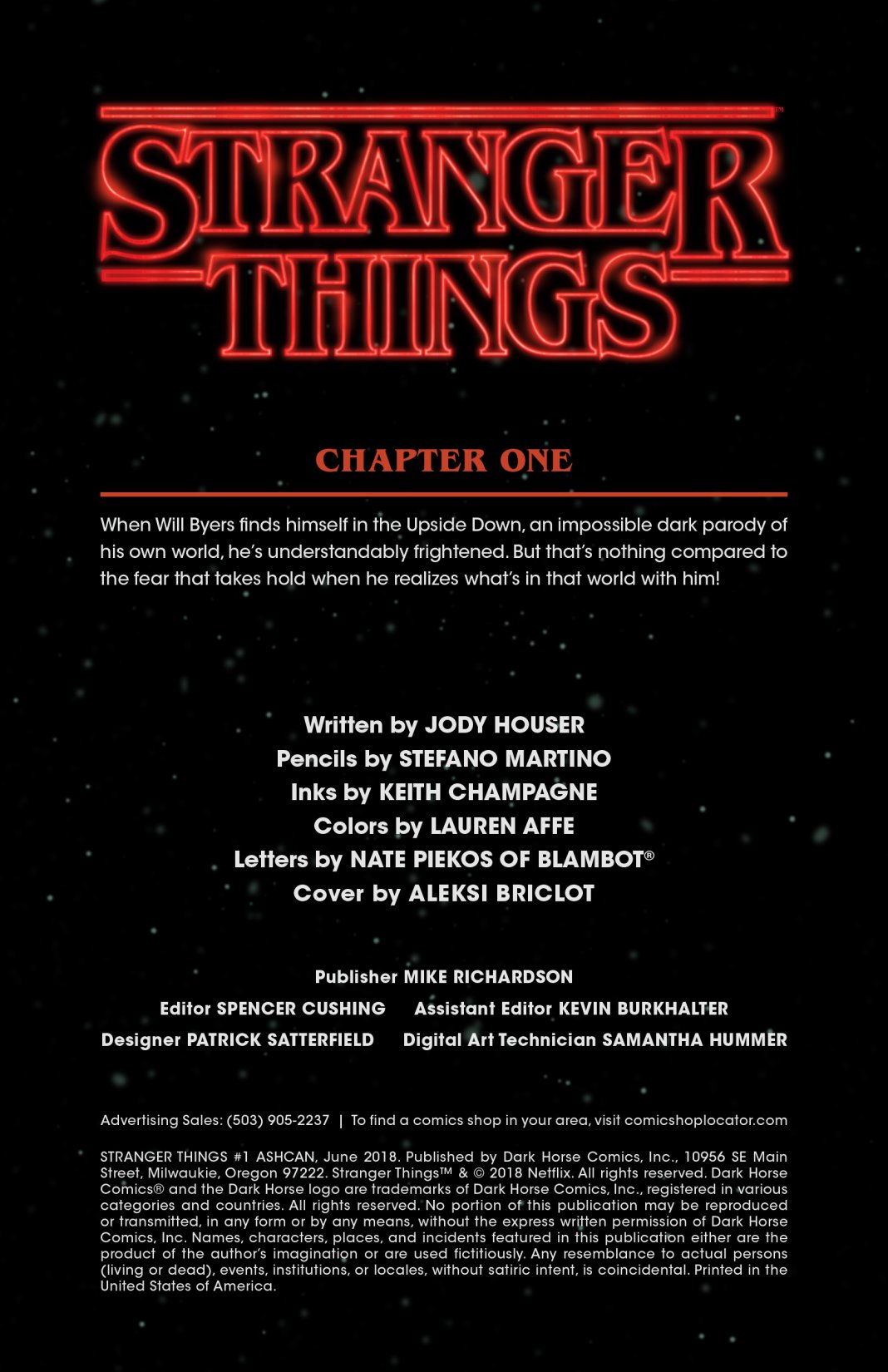 Read online Stranger Things comic -  Issue # _Ashcan - 2