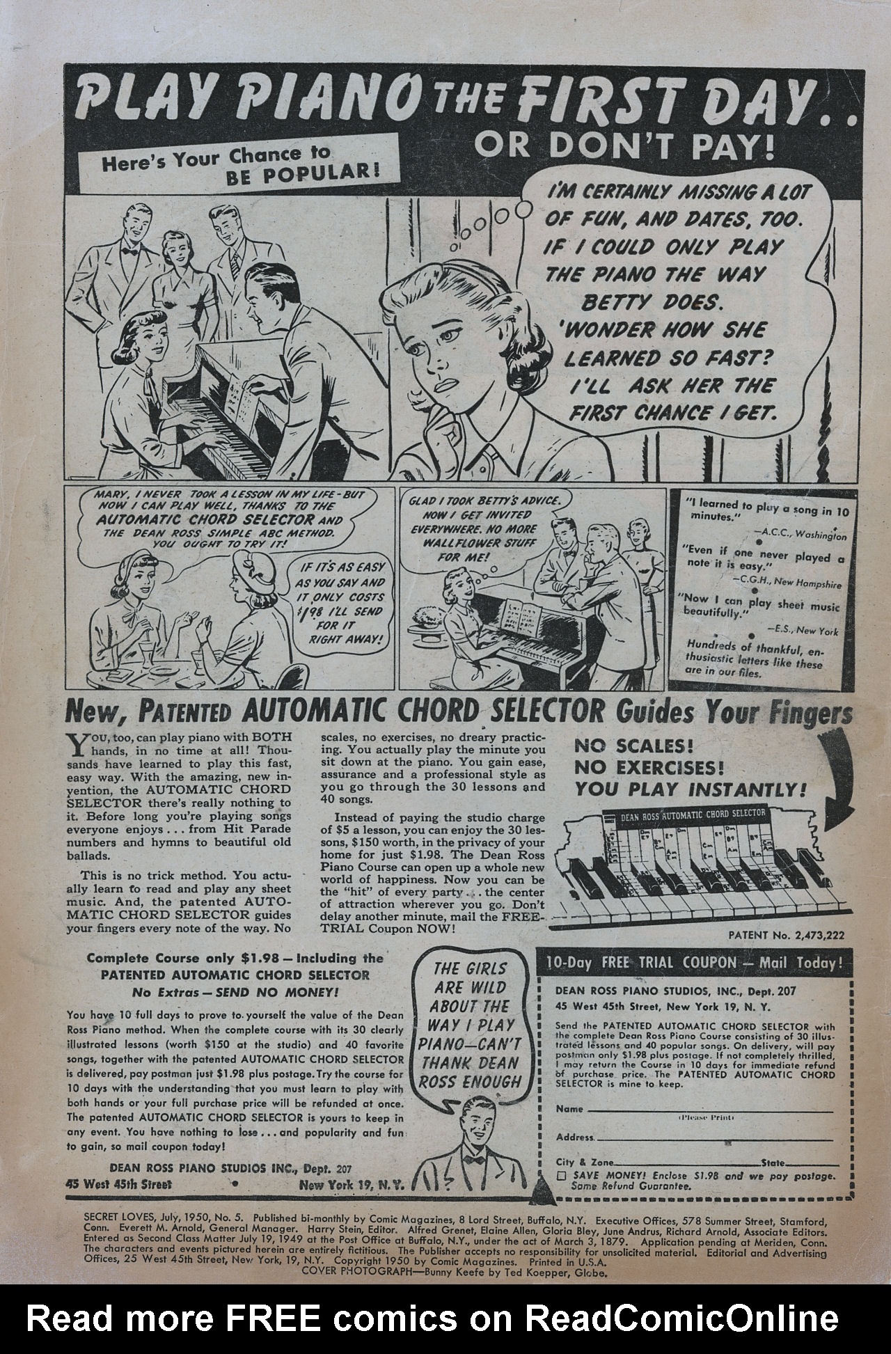 Read online Secret Loves comic -  Issue #5 - 2