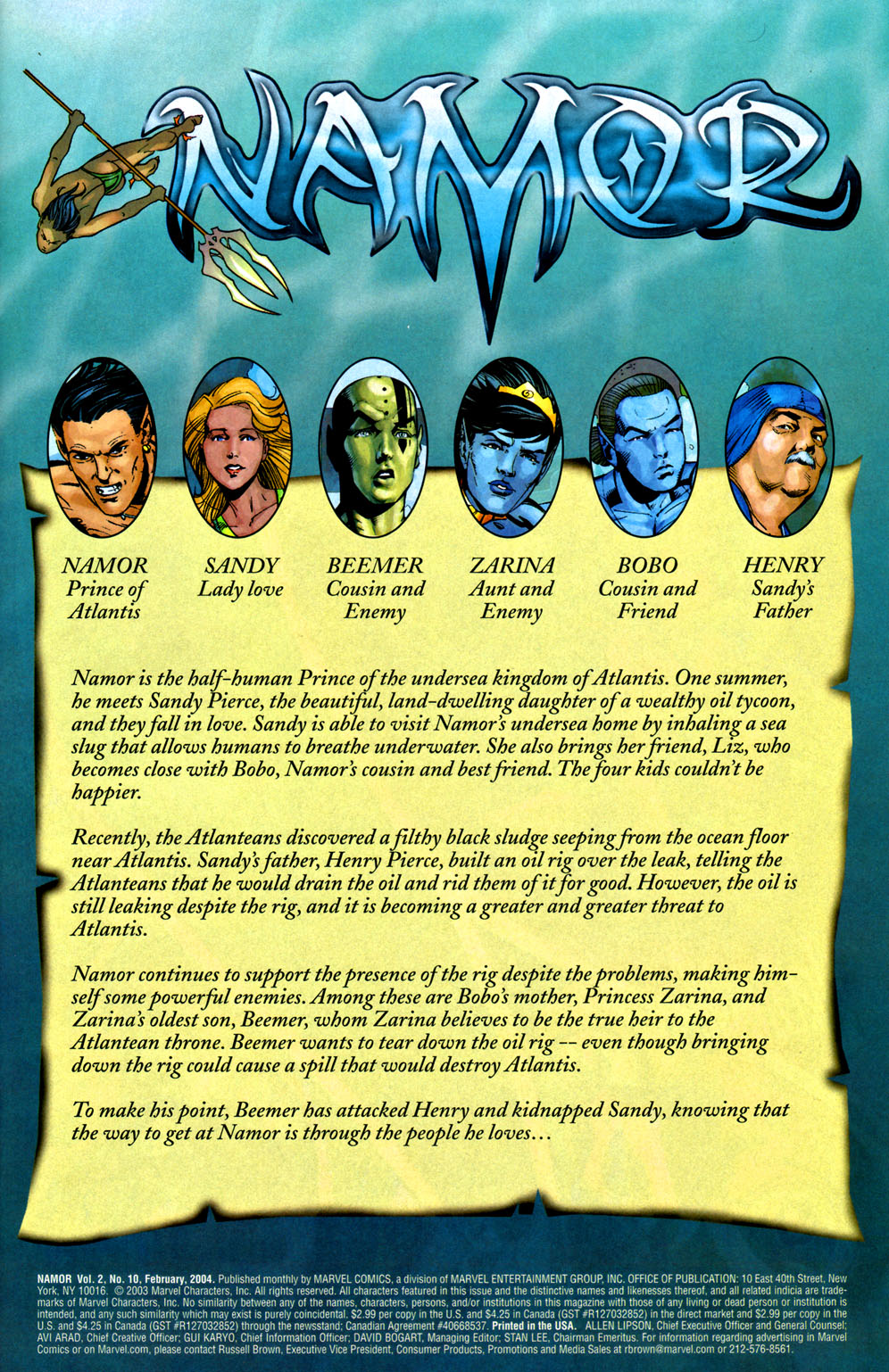 Read online Namor comic -  Issue #10 - 2