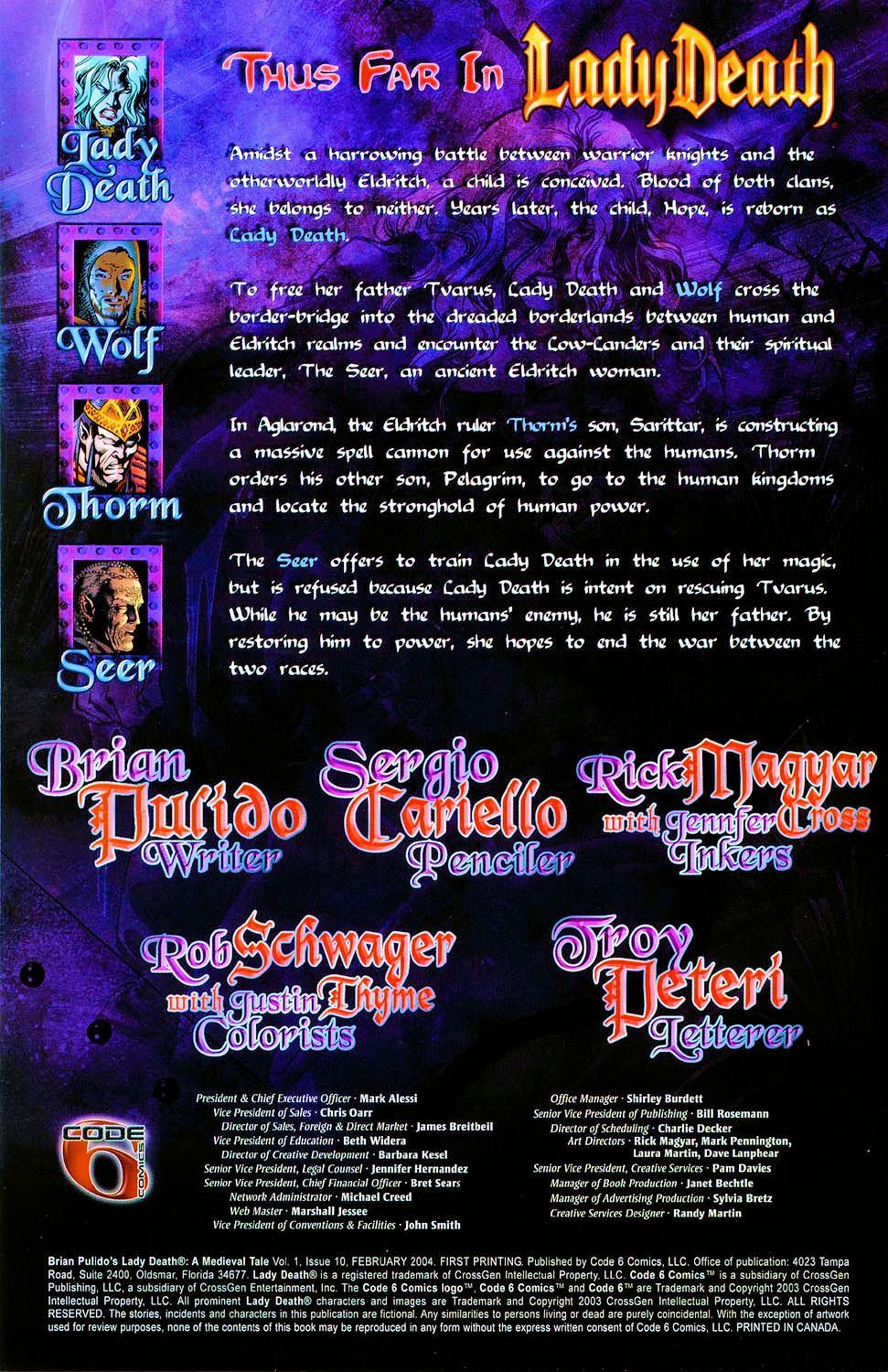 Read online Lady Death: A Medieval Tale comic -  Issue #10 - 2