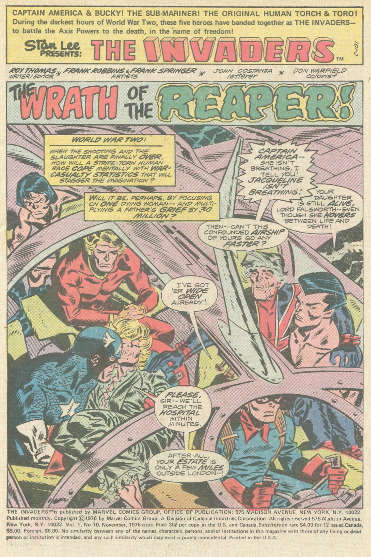 Read online The Invaders (1975) comic -  Issue #10 - 2
