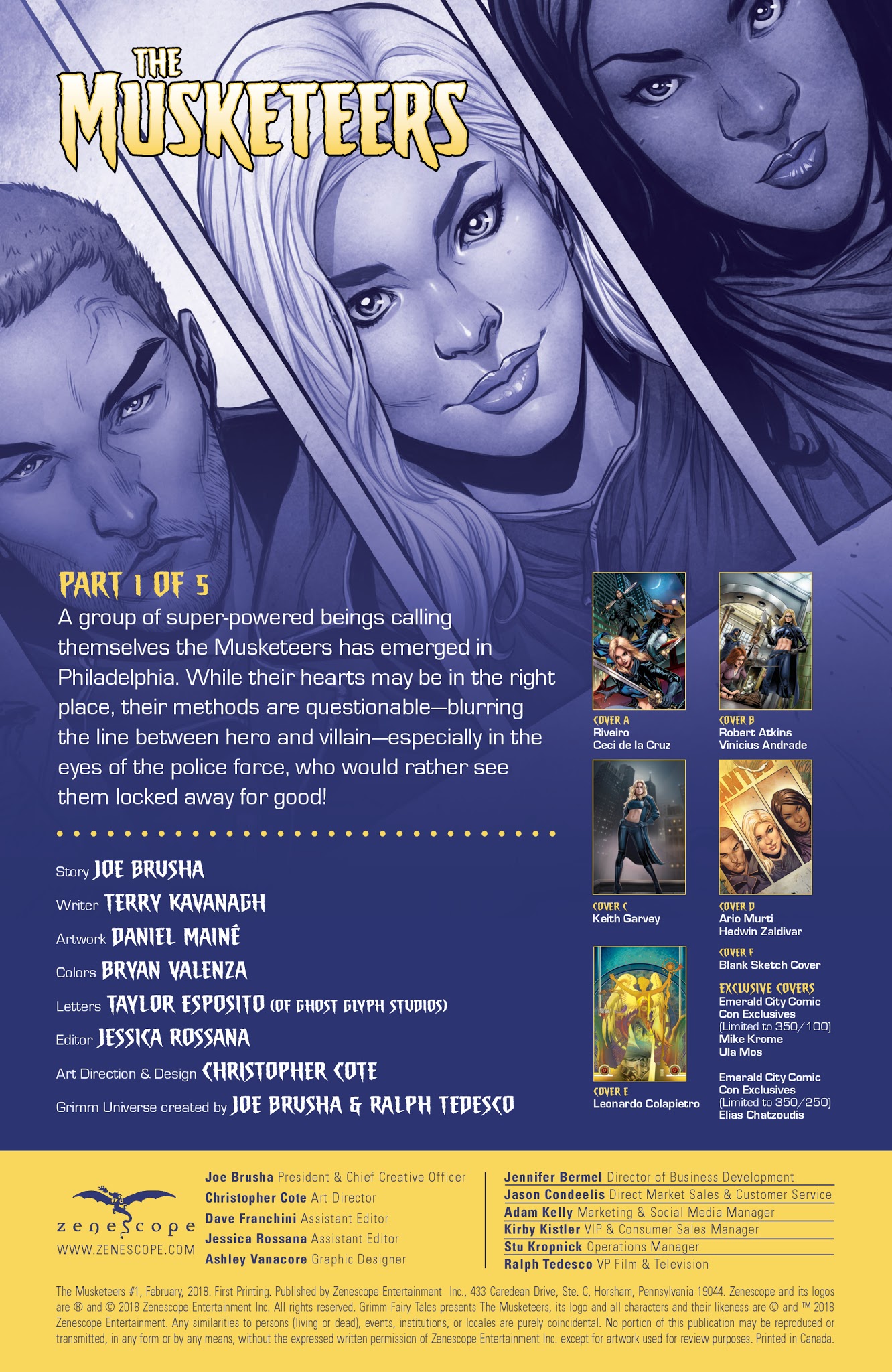 Read online The Musketeers comic -  Issue #1 - 2