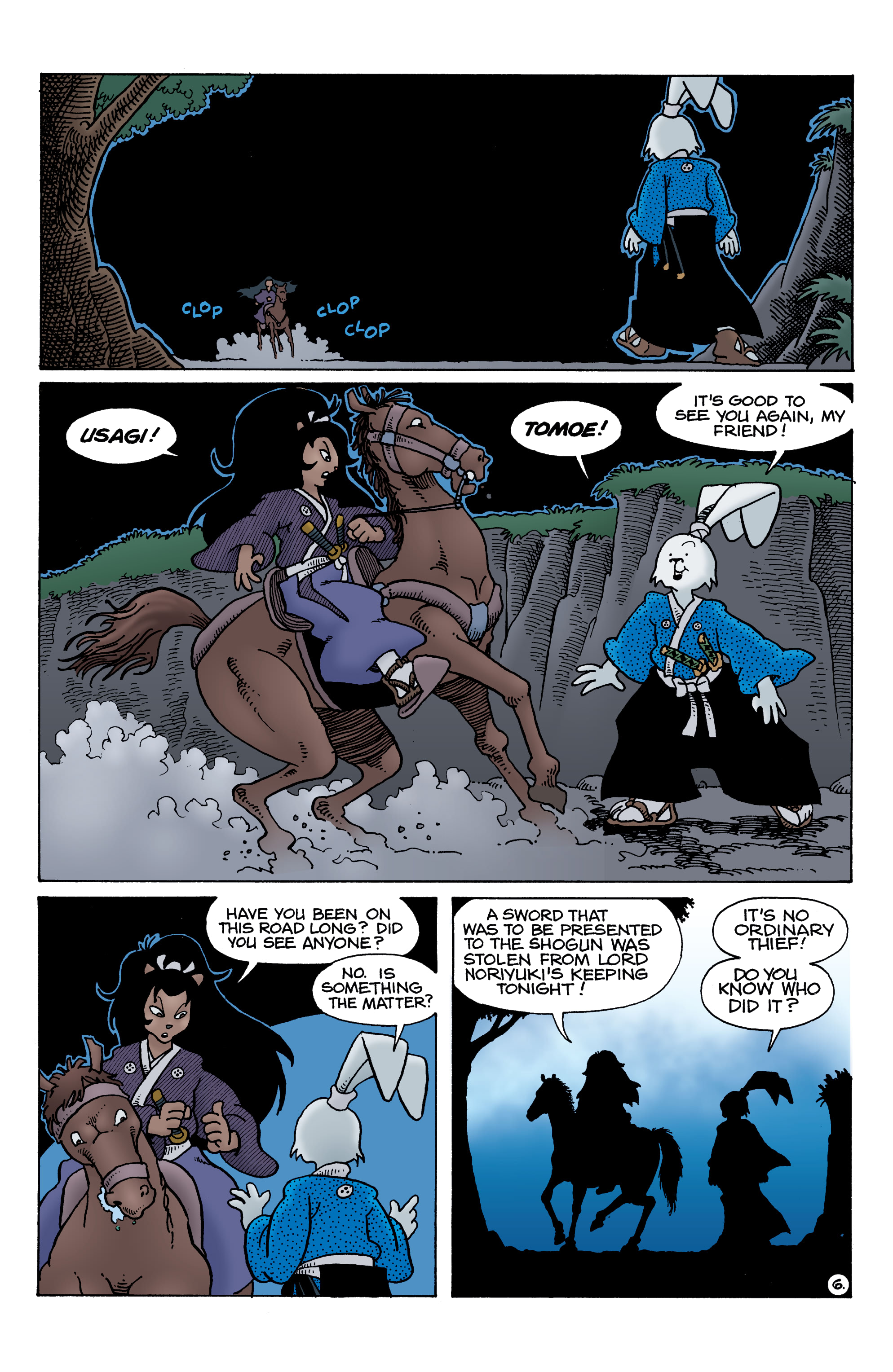 Read online Usagi Yojimbo: Wanderer’s Road comic -  Issue #6 - 8