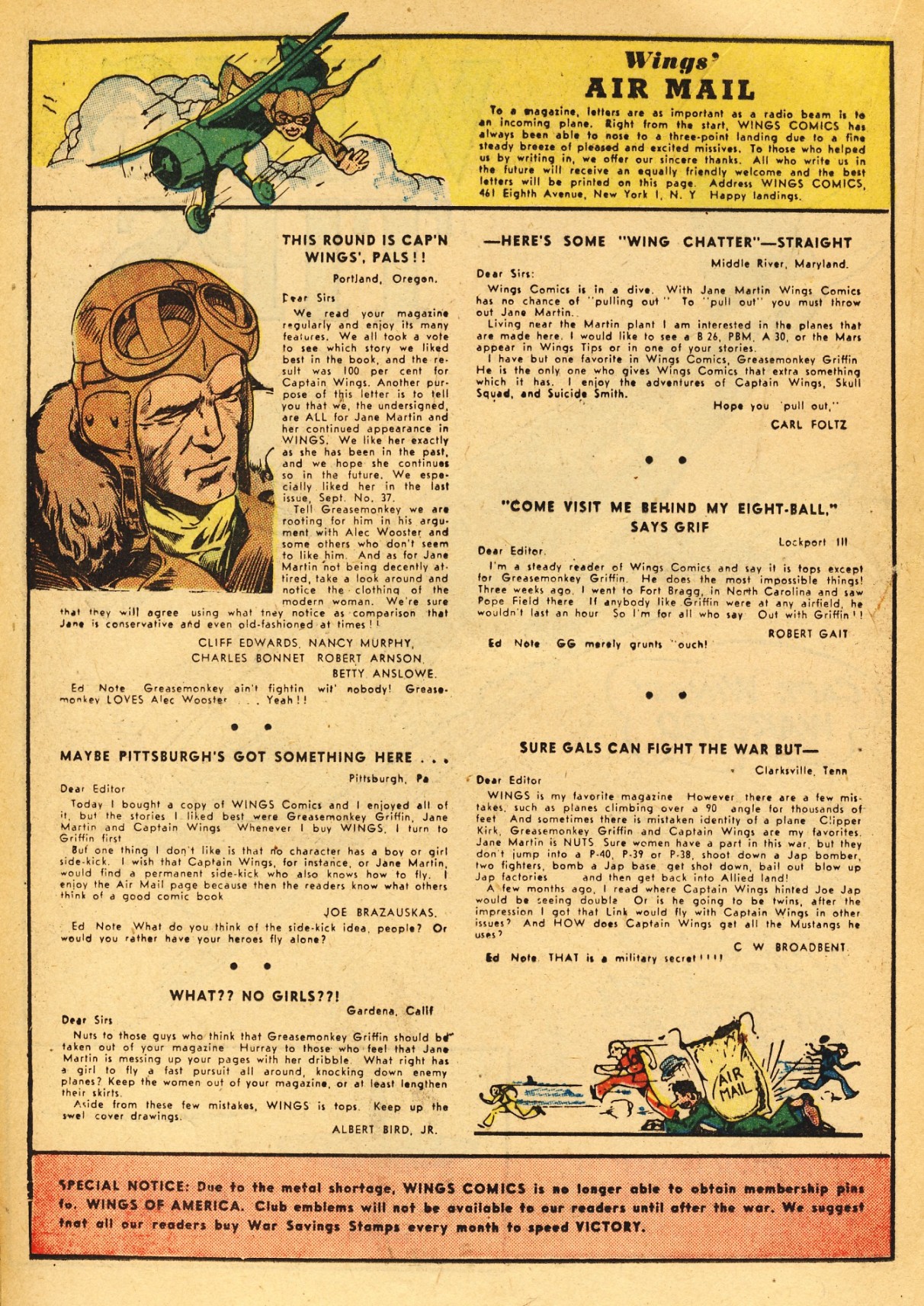 Read online Wings Comics comic -  Issue #40 - 36