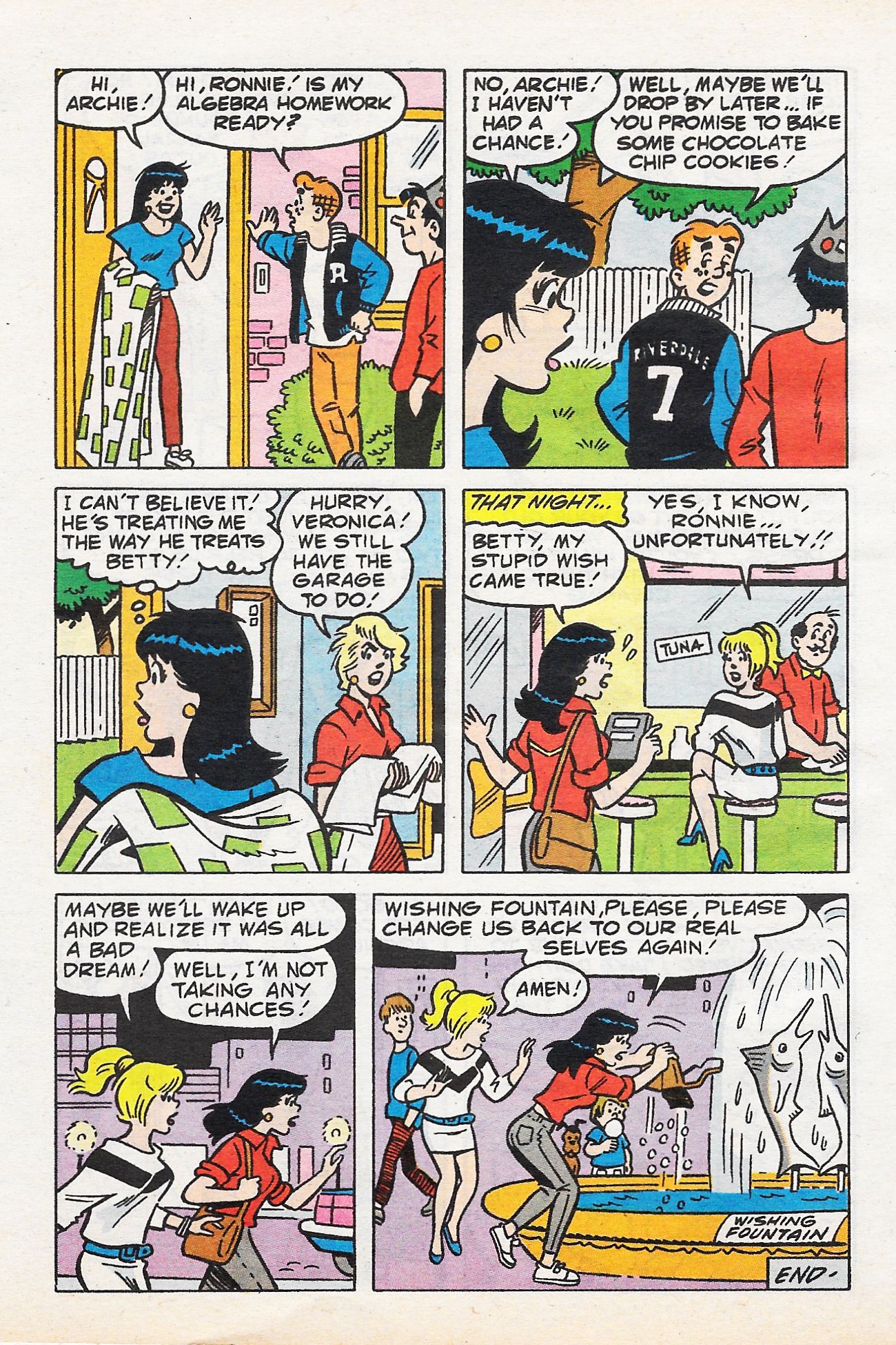 Read online Betty and Veronica Digest Magazine comic -  Issue #58 - 72