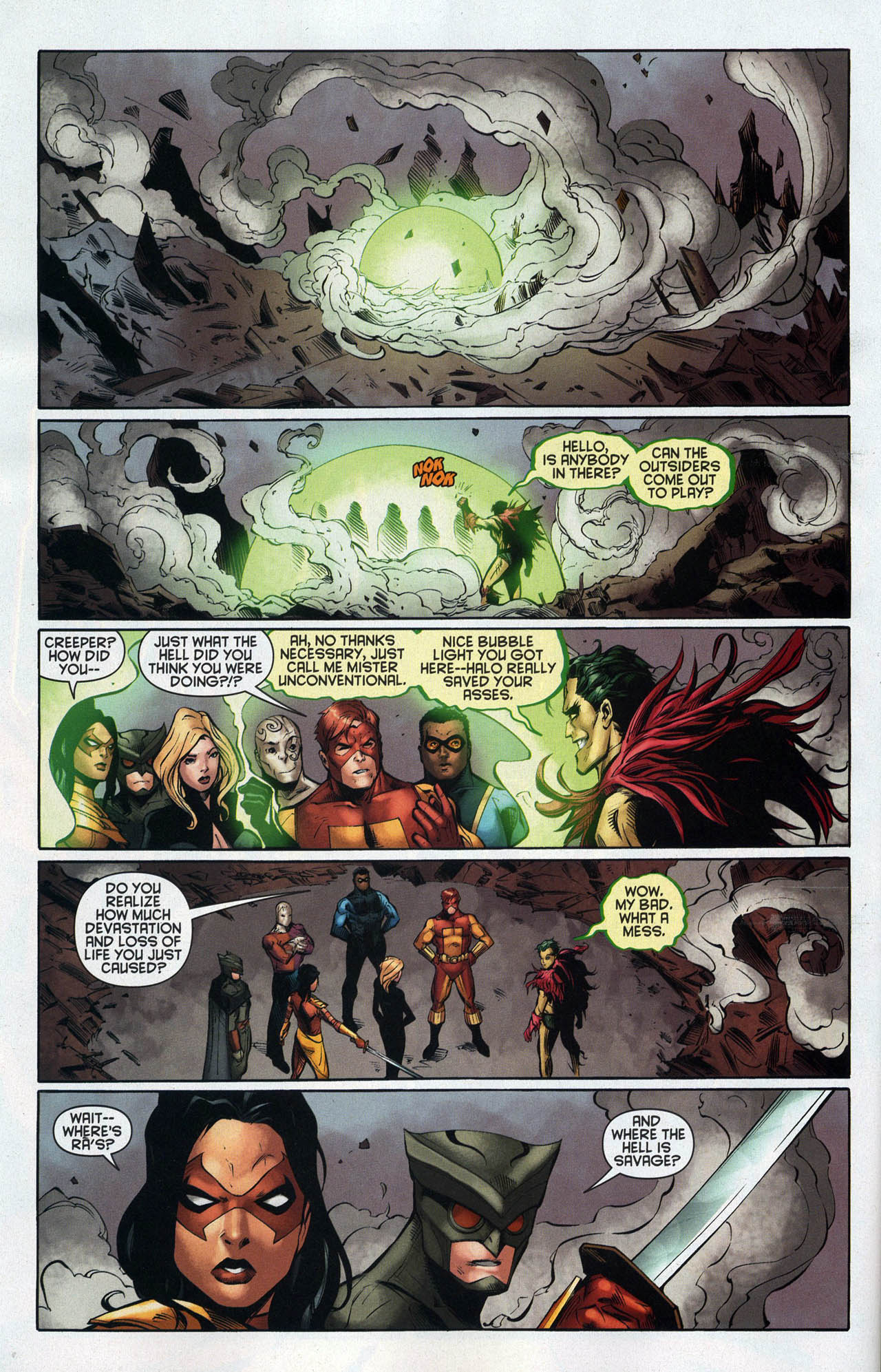 Read online The Outsiders (2009) comic -  Issue #20 - 20