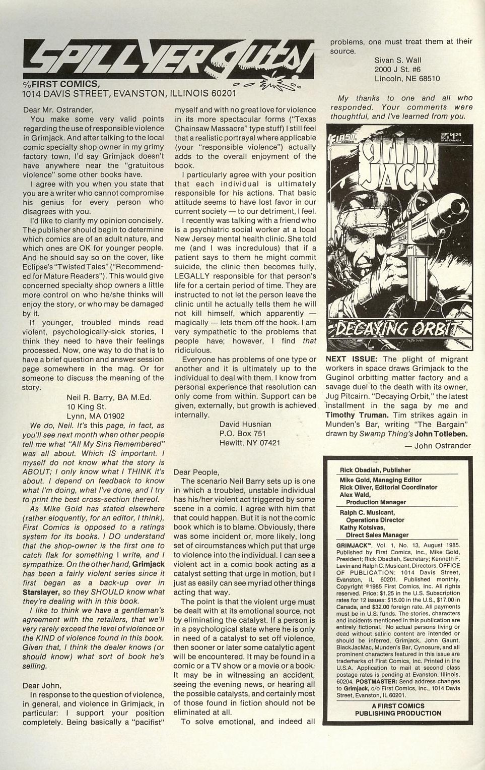 Read online Grimjack comic -  Issue #13 - 2