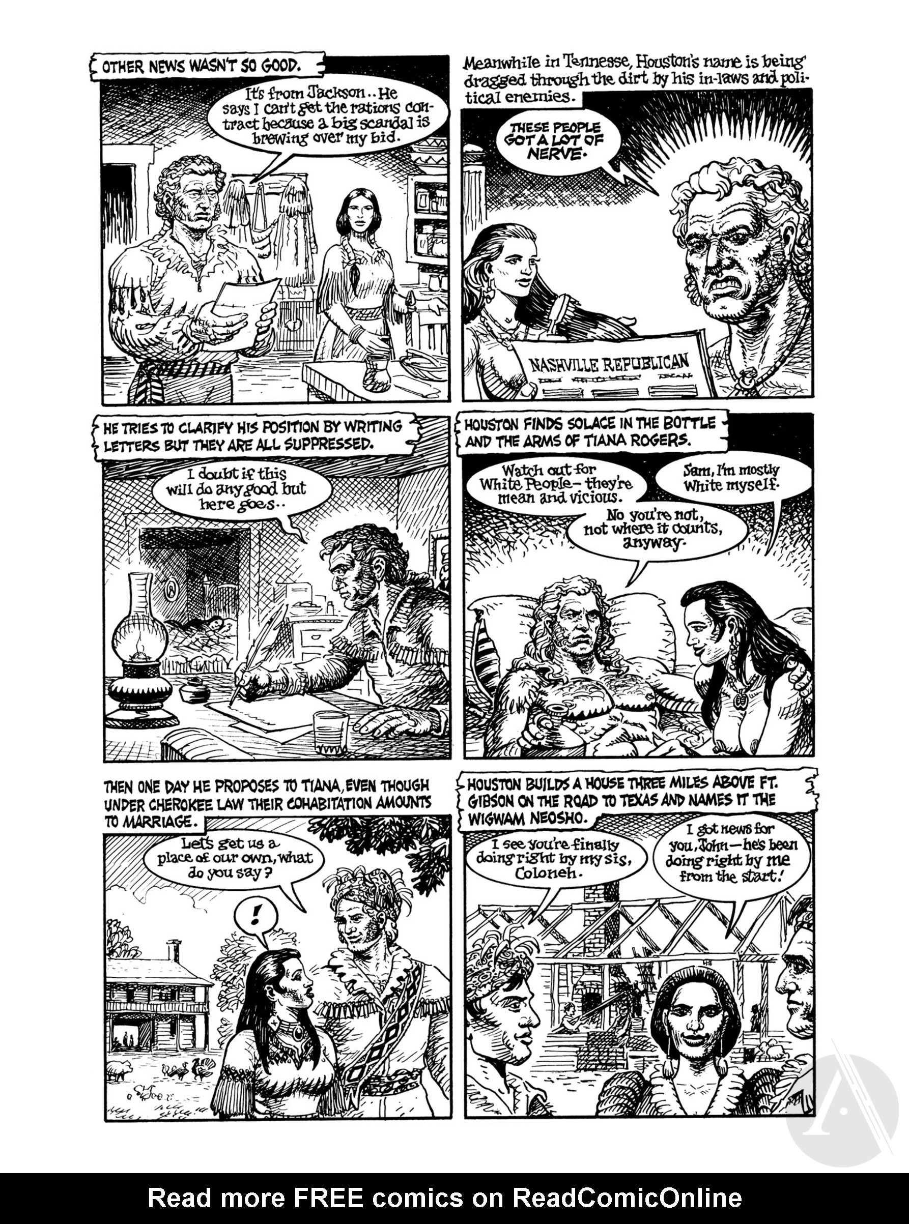 Read online Indian Lover: Sam Houston & the Cherokees comic -  Issue # TPB - 58