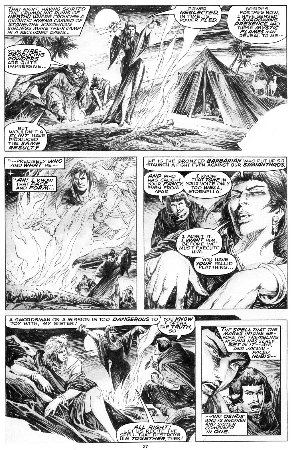 Read online The Savage Sword Of Conan comic -  Issue #216 - 29