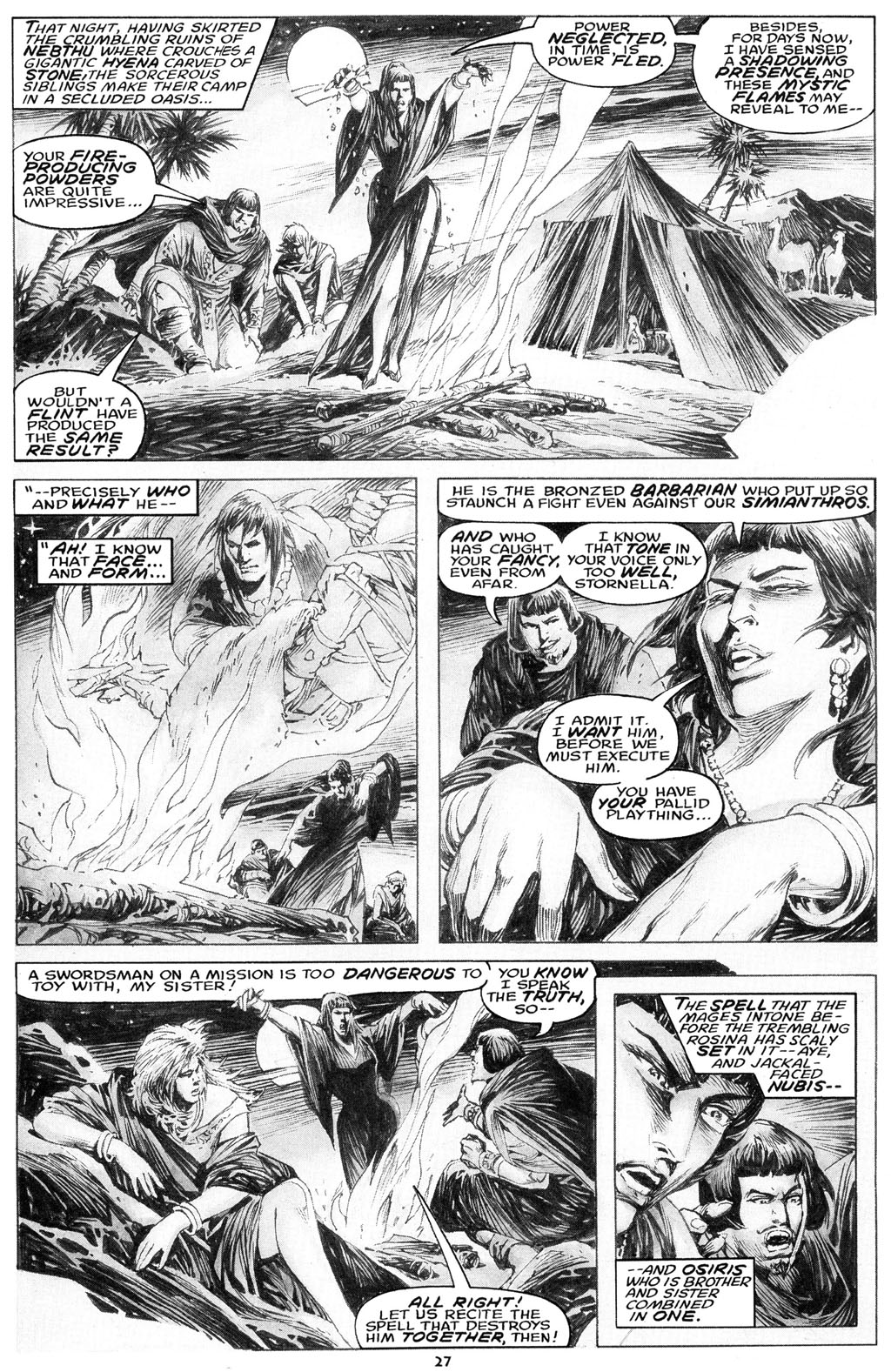 Read online The Savage Sword Of Conan comic -  Issue #216 - 29