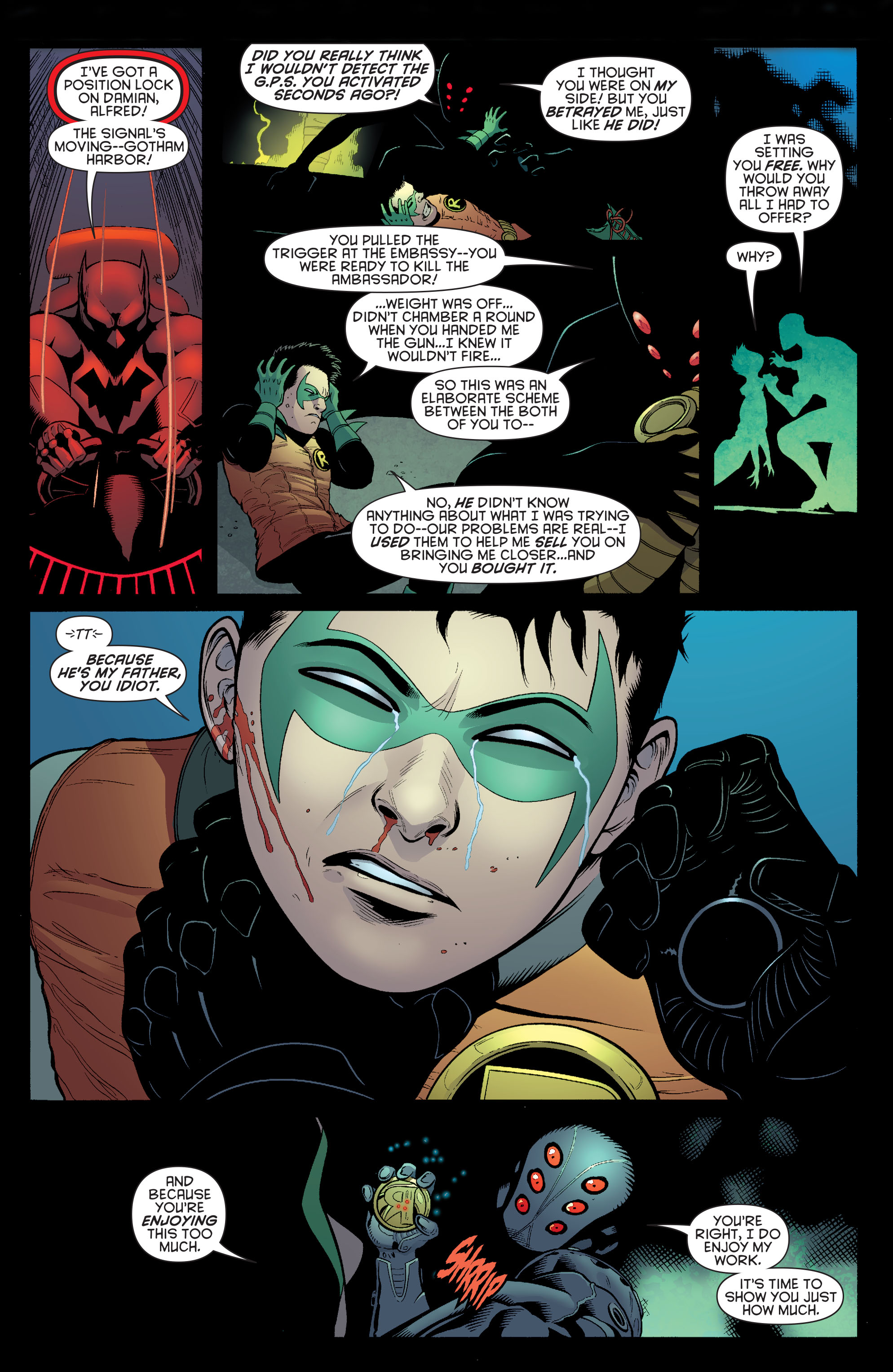 Read online Batman and Robin (2011) comic -  Issue # _Bad Blood (DC Essential Edition) (Part 2) - 28