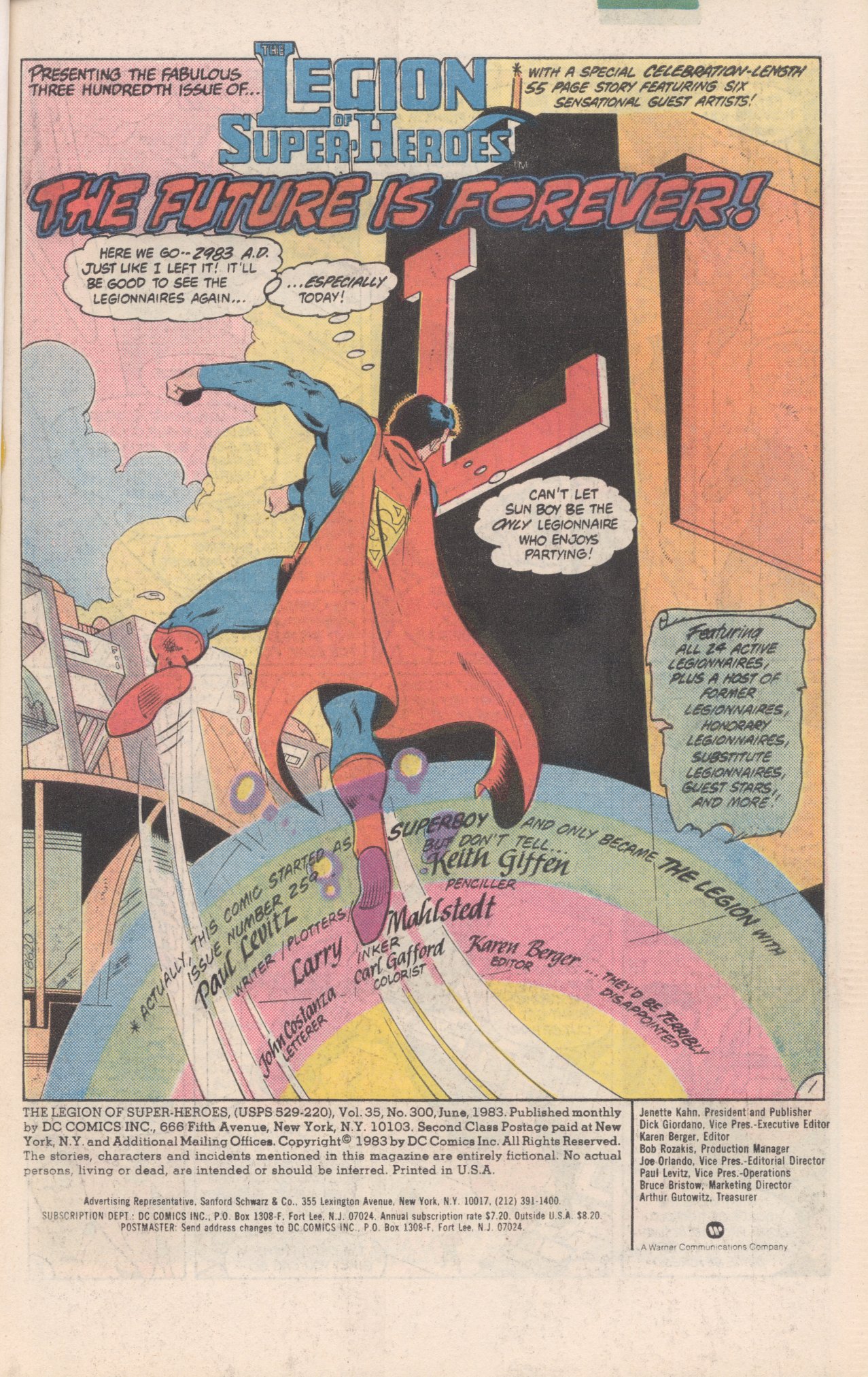 Read online Legion of Super-Heroes (1980) comic -  Issue #300 - 2