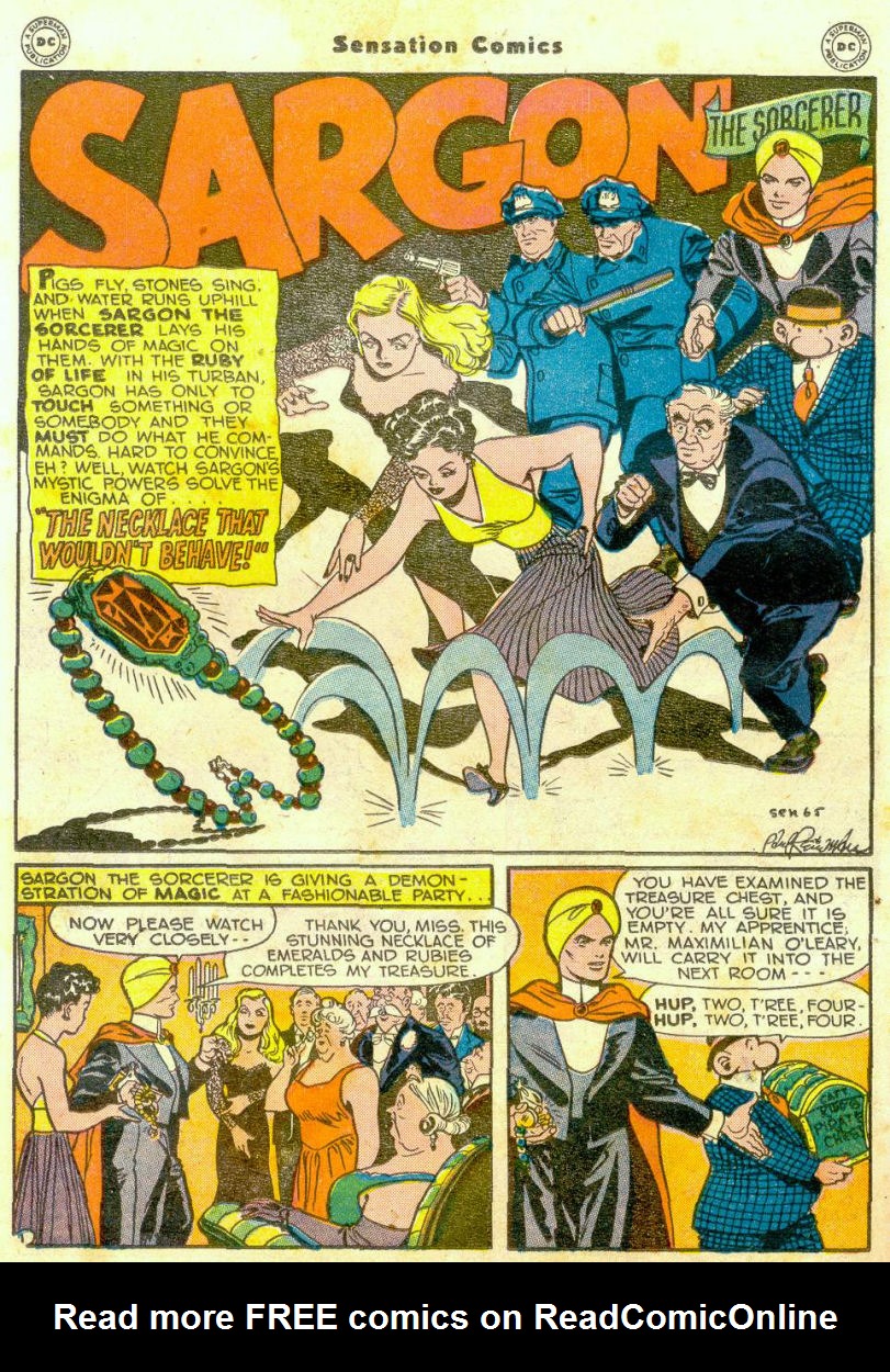 Read online Sensation (Mystery) Comics comic -  Issue #65 - 23