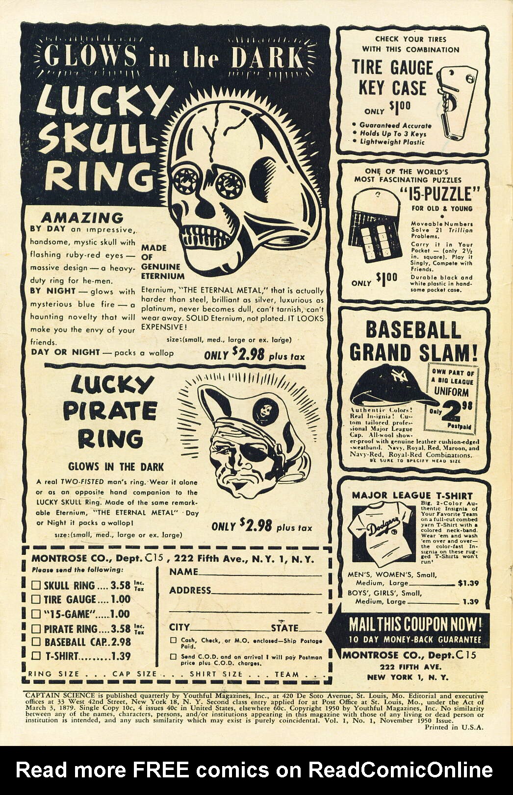 Read online Captain Science comic -  Issue #1 - 2