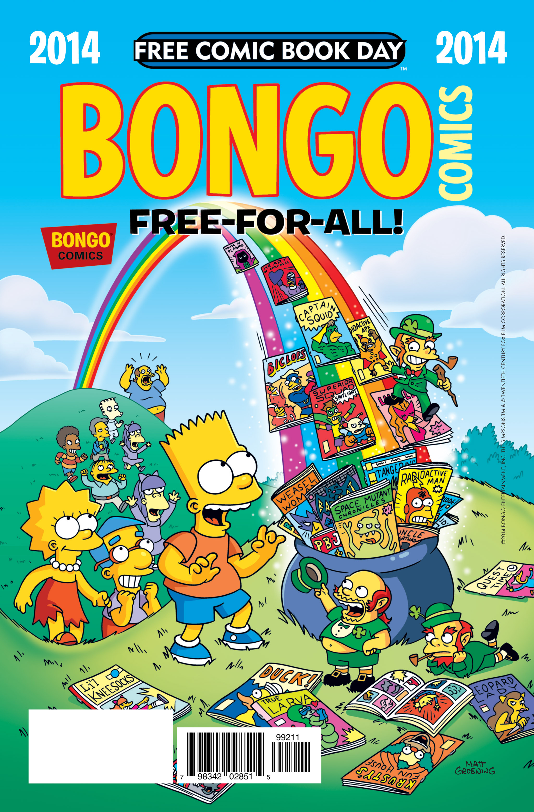 Read online Free Comic Book Day 2014 comic -  Issue # Bongo Comics Free-For-All - 1