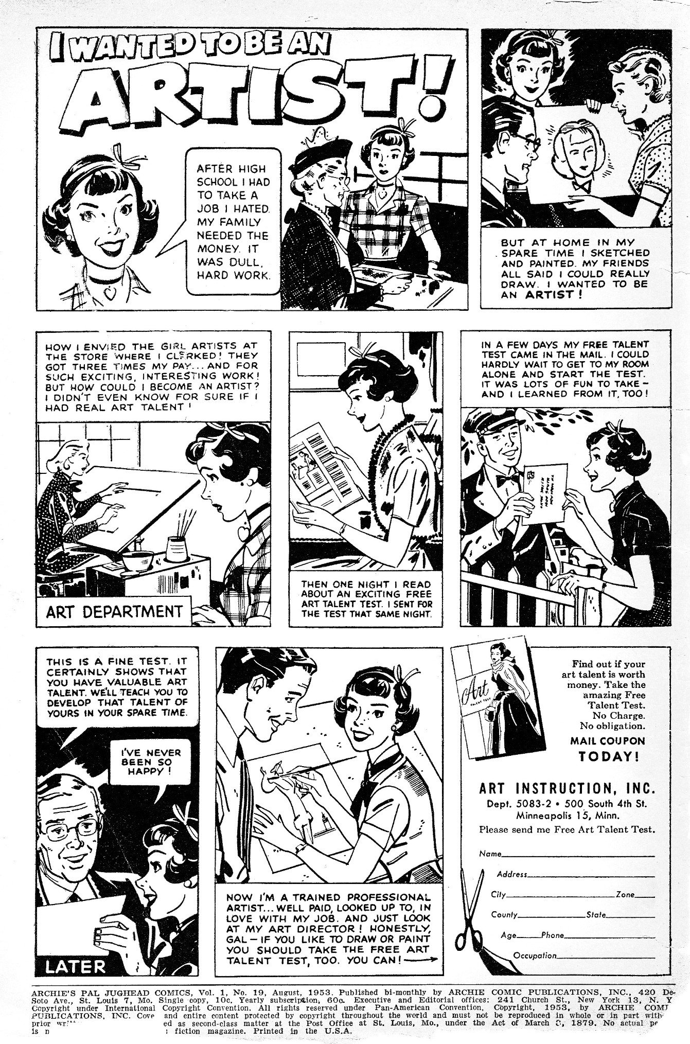 Read online Archie's Pal Jughead comic -  Issue #19 - 3