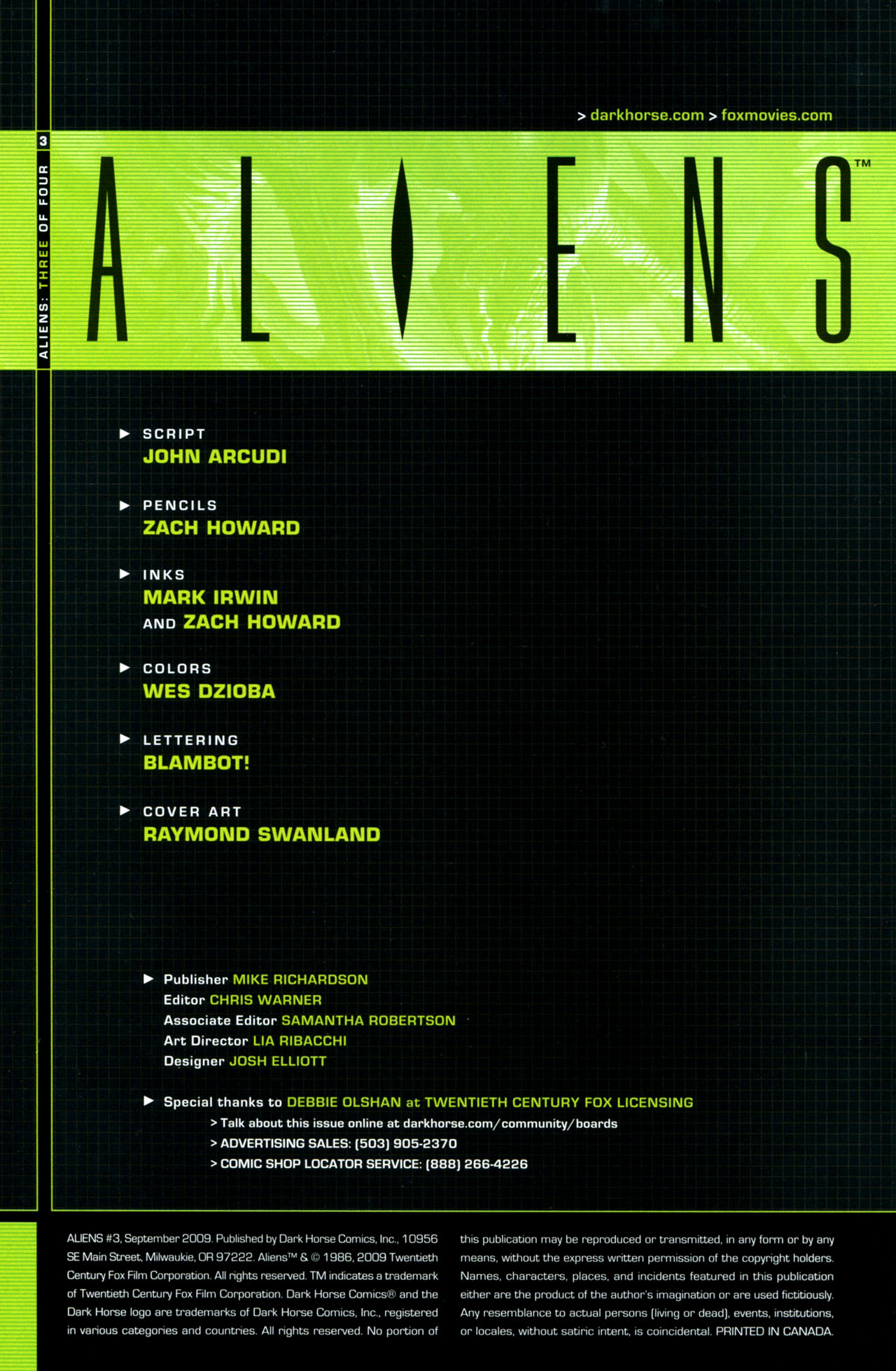 Read online Aliens (2009) comic -  Issue #3 - 2