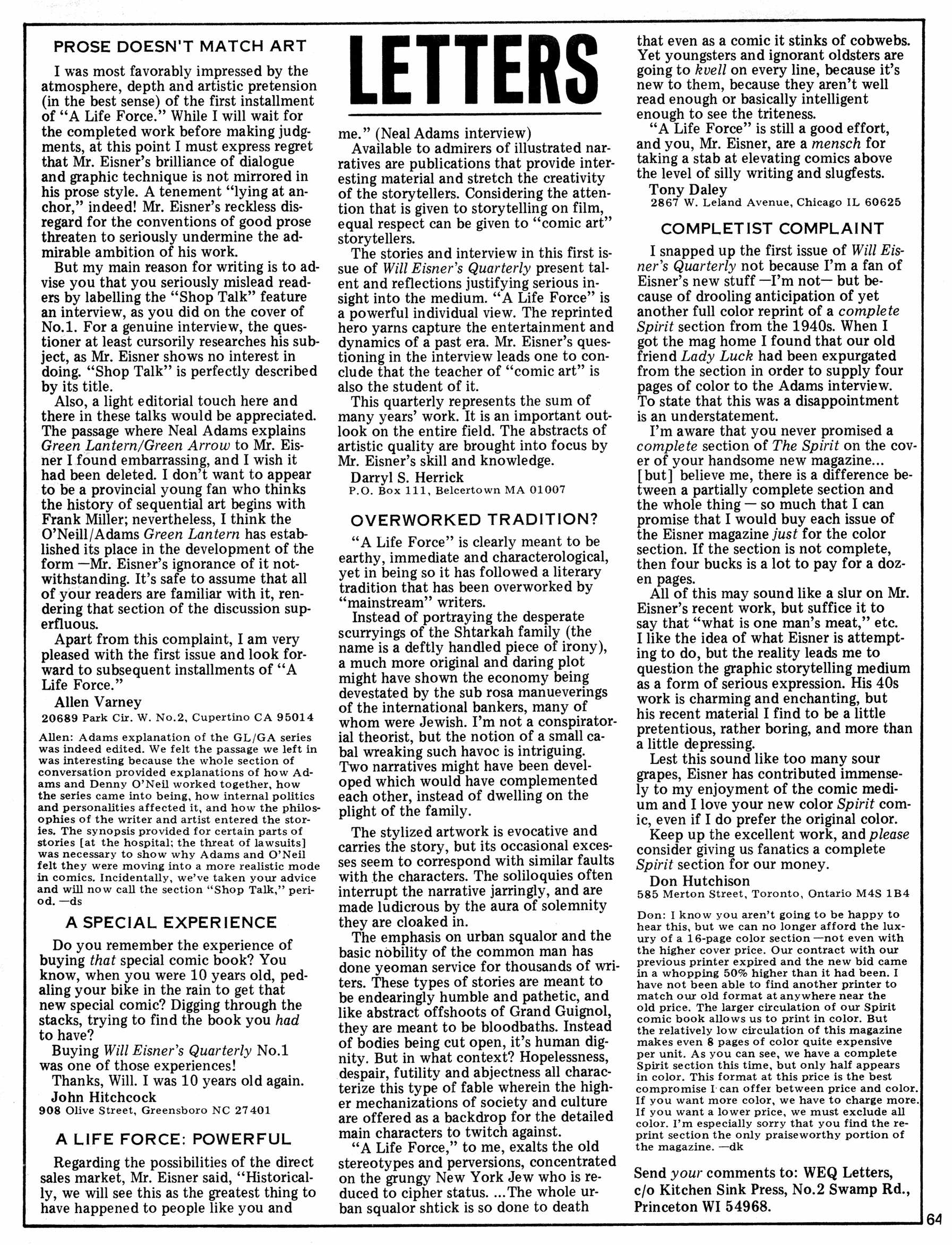 Read online Will Eisner's Quarterly comic -  Issue #2 - 65