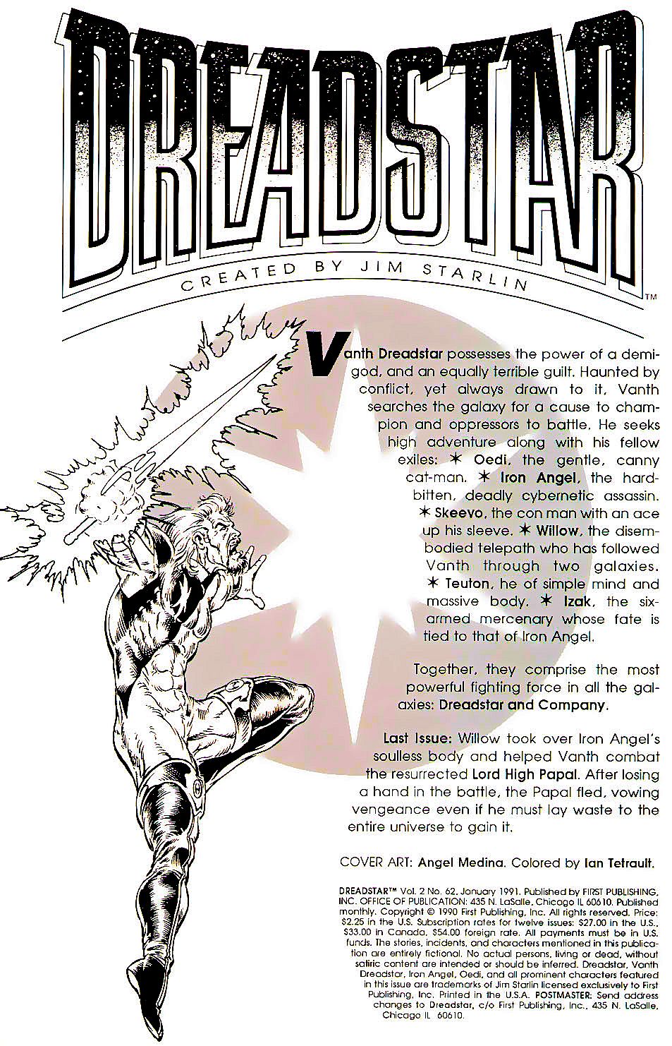 Read online Dreadstar comic -  Issue #62 - 2