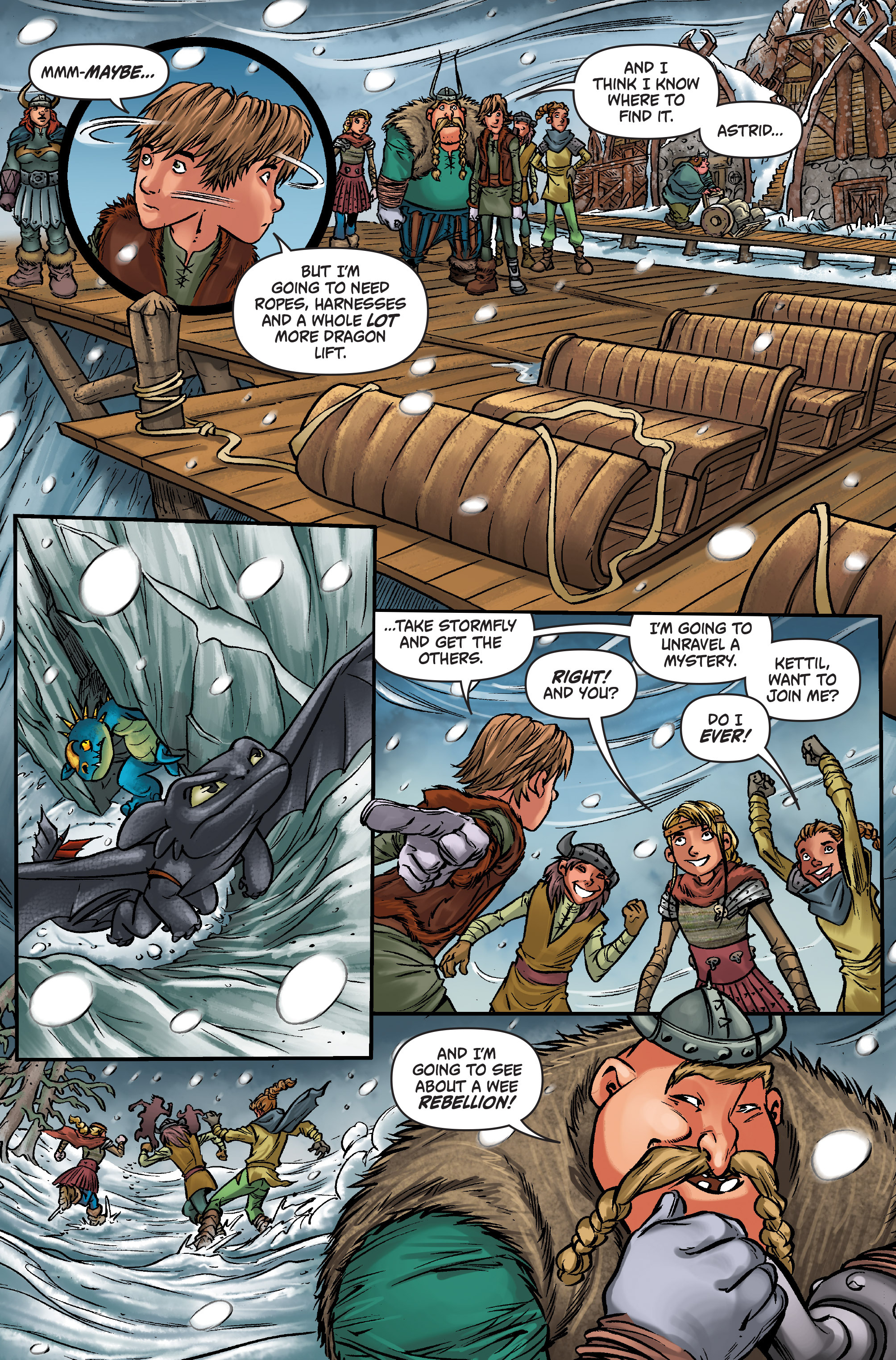 Read online DreamWorks Dragons: Defenders of Berk Collection: Fire & Ice comic -  Issue # TPB - 84
