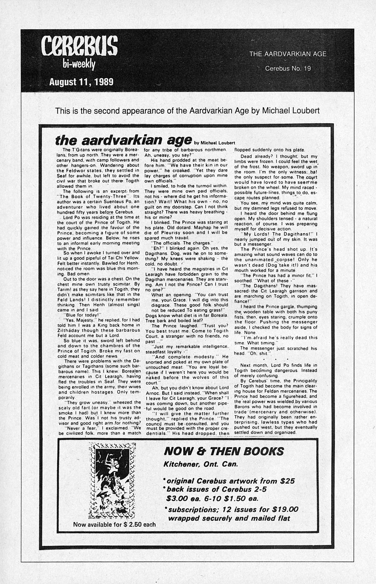 Read online Cerebus comic -  Issue #19 - 26