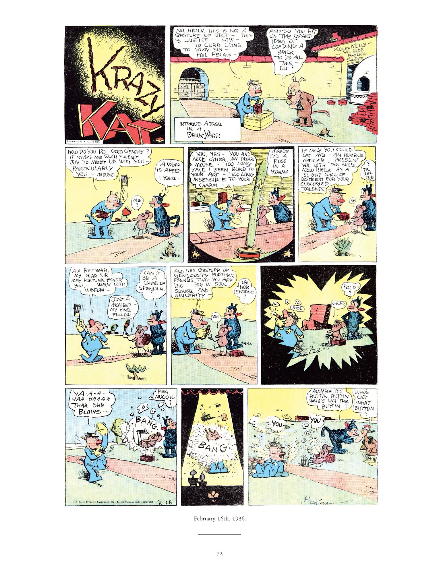 Read online Krazy & Ignatz comic -  Issue # TPB 9 - 70