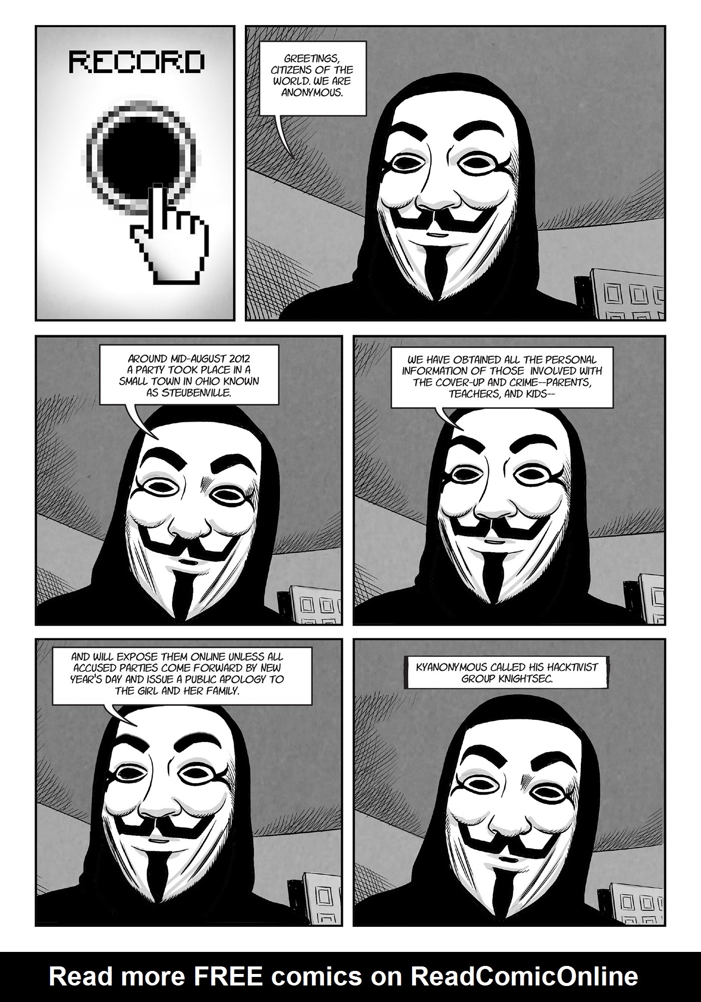 Read online A for Anonymous: How a Mysterious Hacker Collective Transformed the World comic -  Issue # TPB - 87