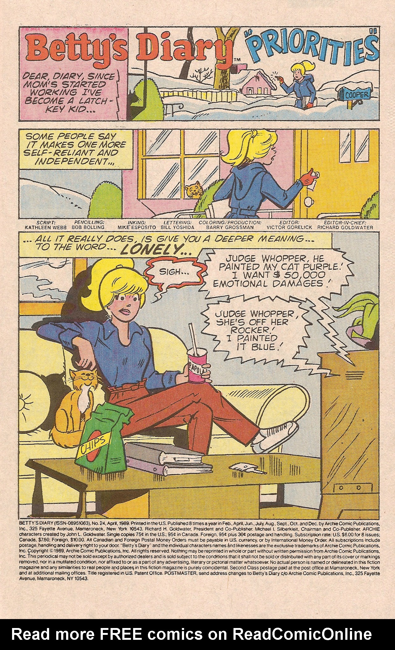 Read online Betty's Diary comic -  Issue #24 - 3