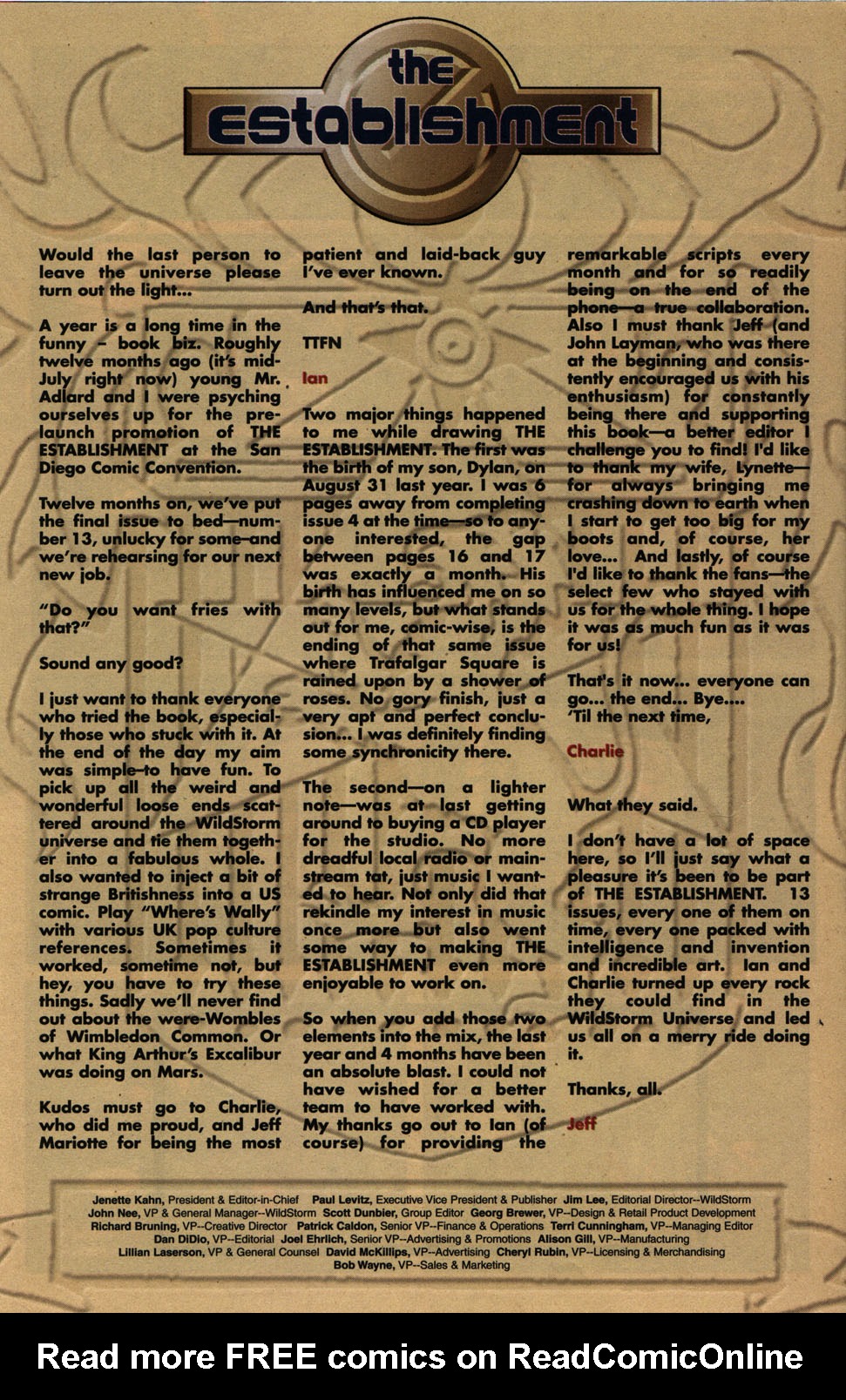 Read online The Establishment comic -  Issue #13 - 24