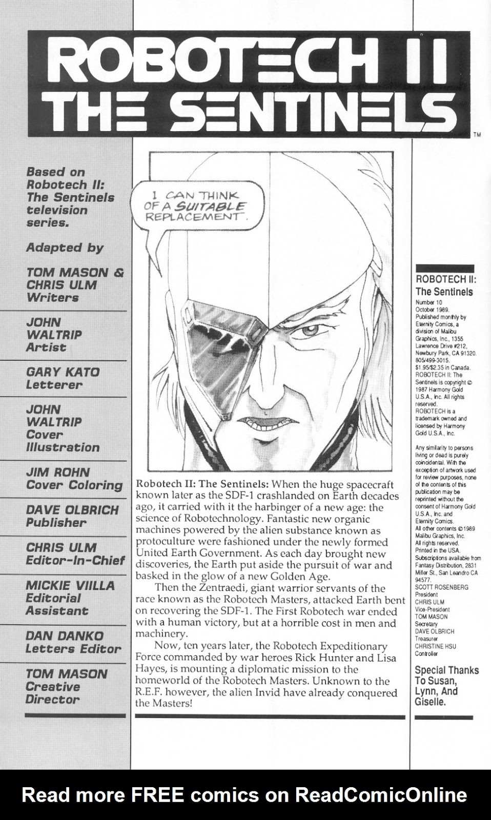 <{ $series->title }} issue Robotech II: The Sentinels Book 1 Issue #10 - Page 2