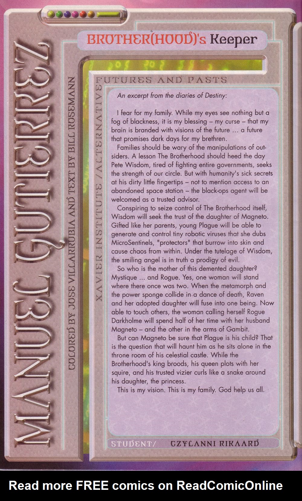 Read online X-Men: Millennial Visions comic -  Issue #2 - 48