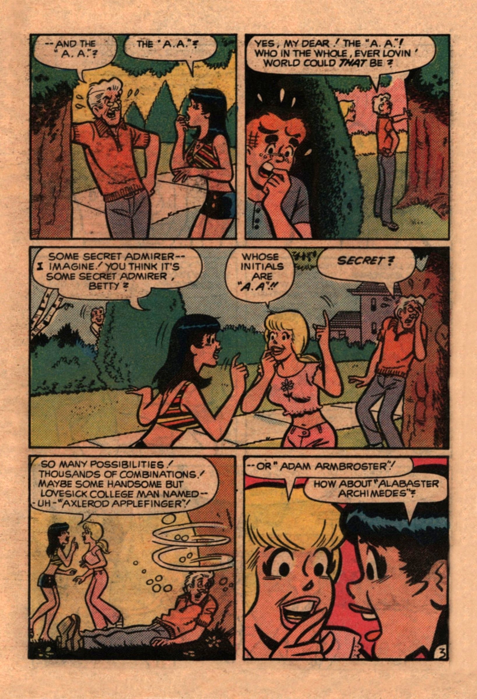 Read online Betty and Veronica Digest Magazine comic -  Issue #1 - 19