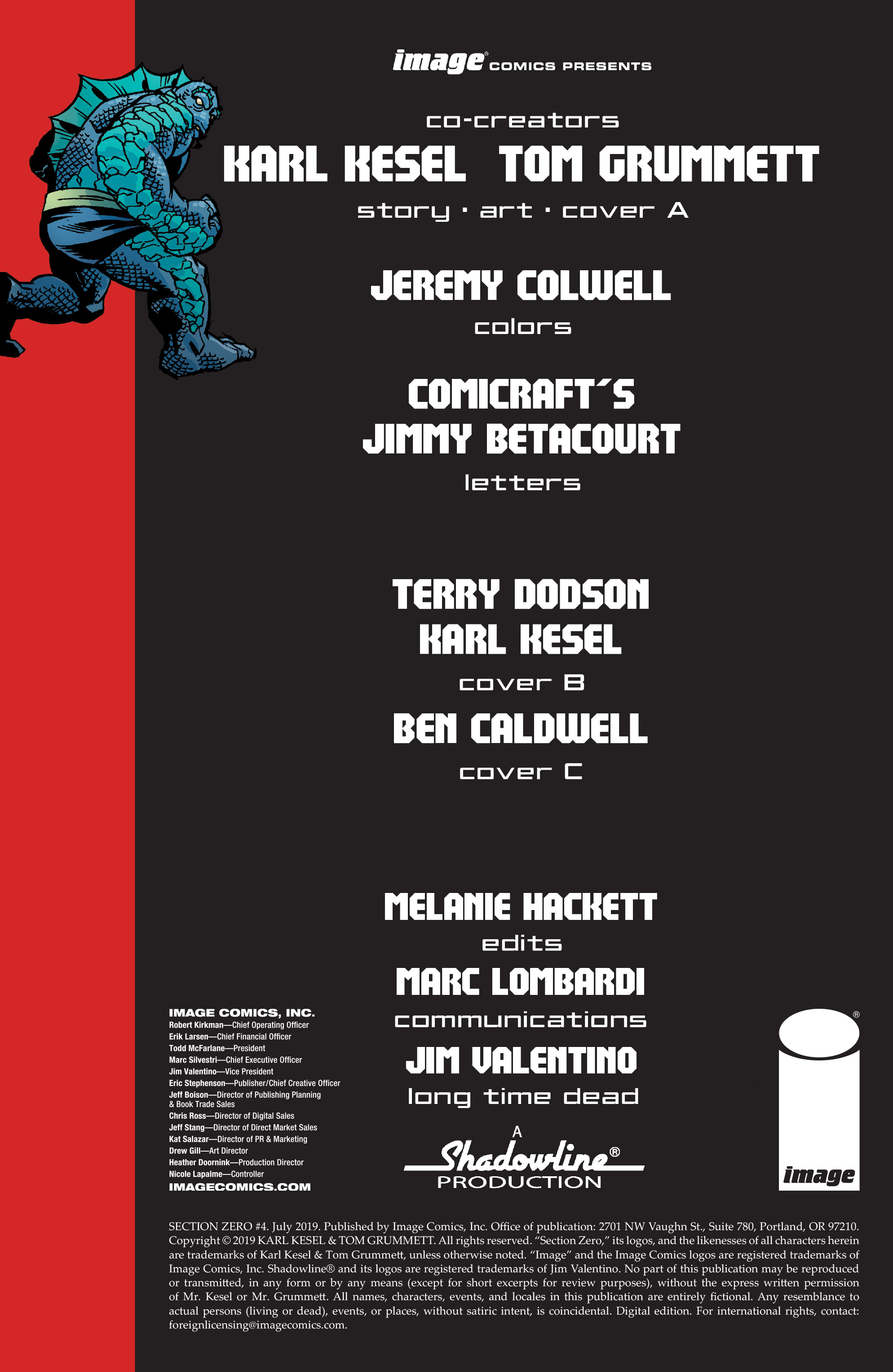 Read online Section Zero (2019) comic -  Issue #4 - 2