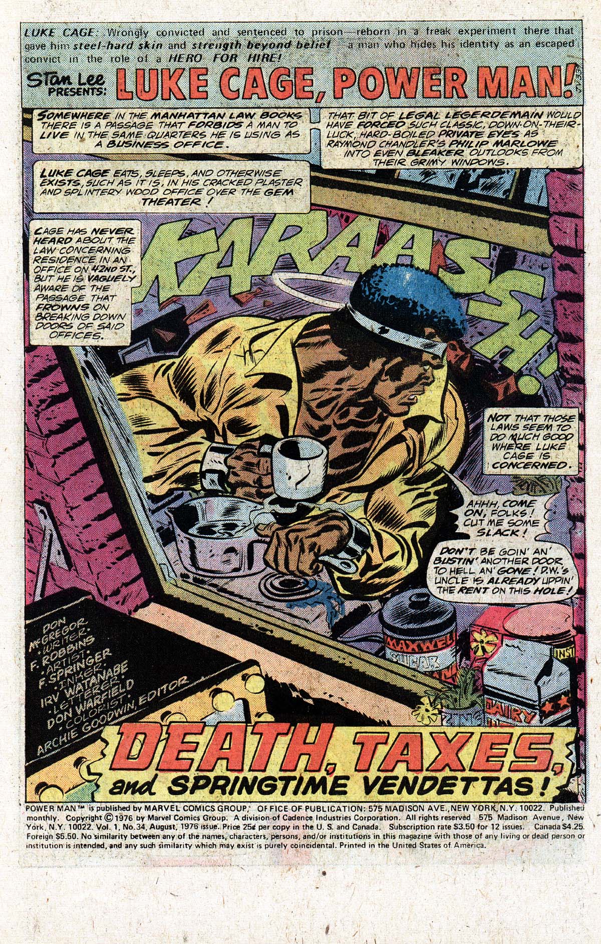 Read online Power Man comic -  Issue #34 - 2
