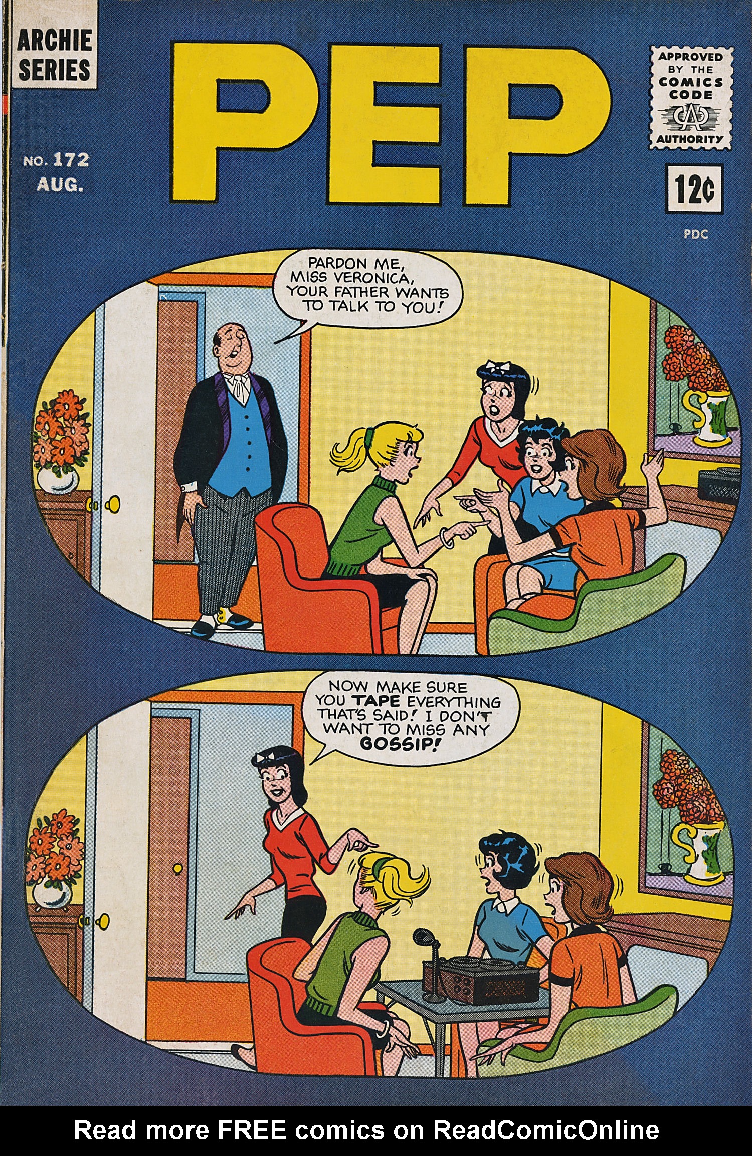Read online Pep Comics comic -  Issue #172 - 1