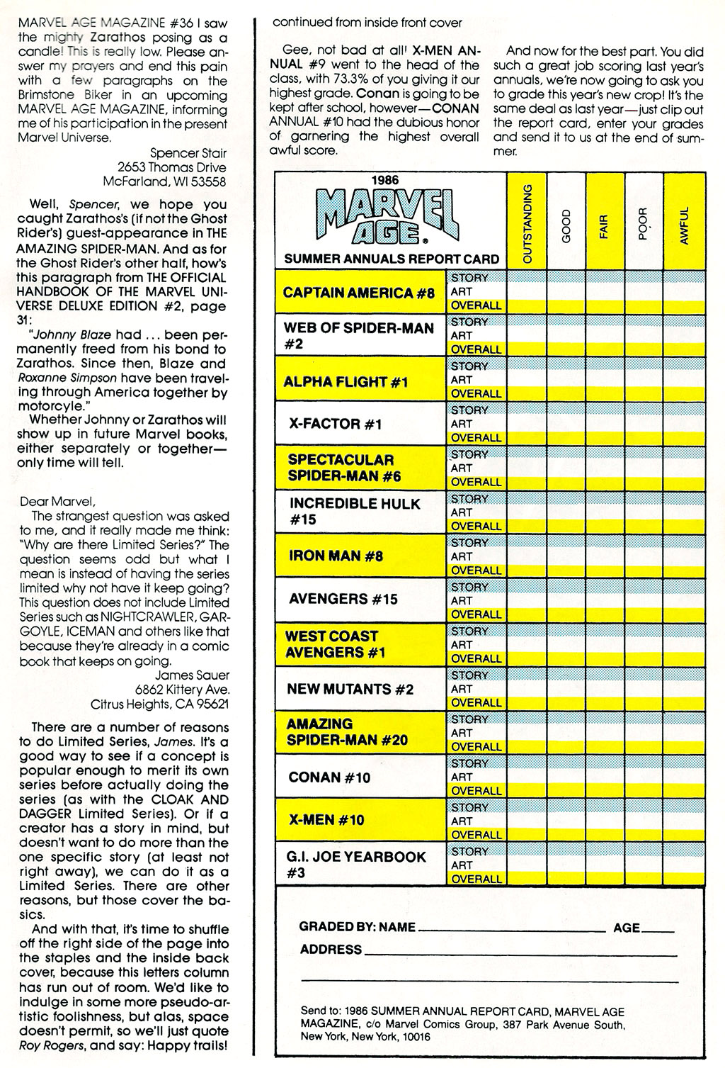 Read online Marvel Age comic -  Issue #42 - 33