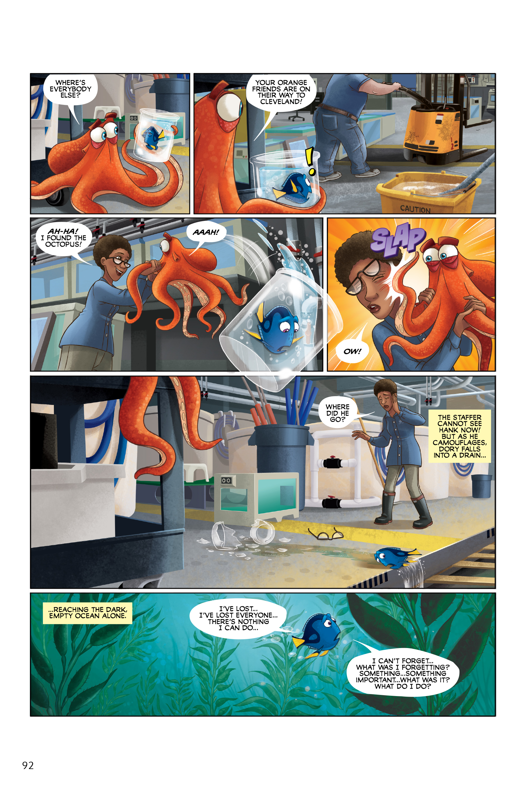Read online Disney/PIXAR Finding Nemo and Finding Dory: The Story of the Movies in Comics comic -  Issue # TPB - 92