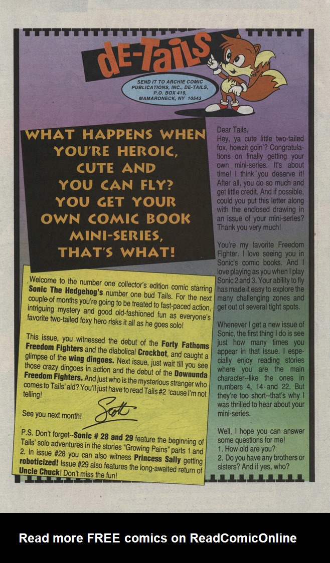 Read online Tails comic -  Issue #1 - 32