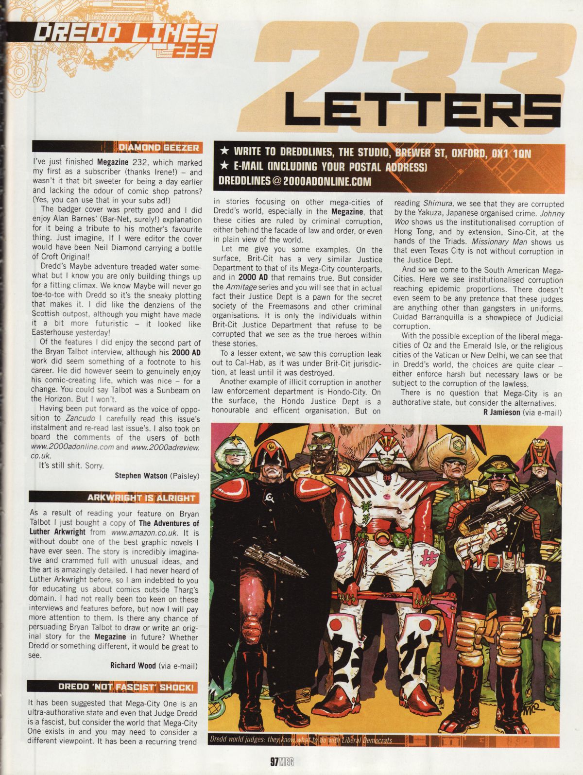 Read online Judge Dredd Megazine (Vol. 5) comic -  Issue #233 - 93