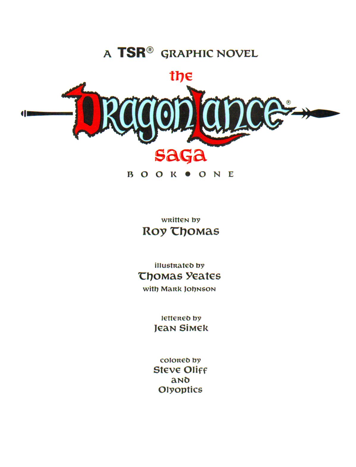Read online Dragonlance Saga comic -  Issue #1 - 2