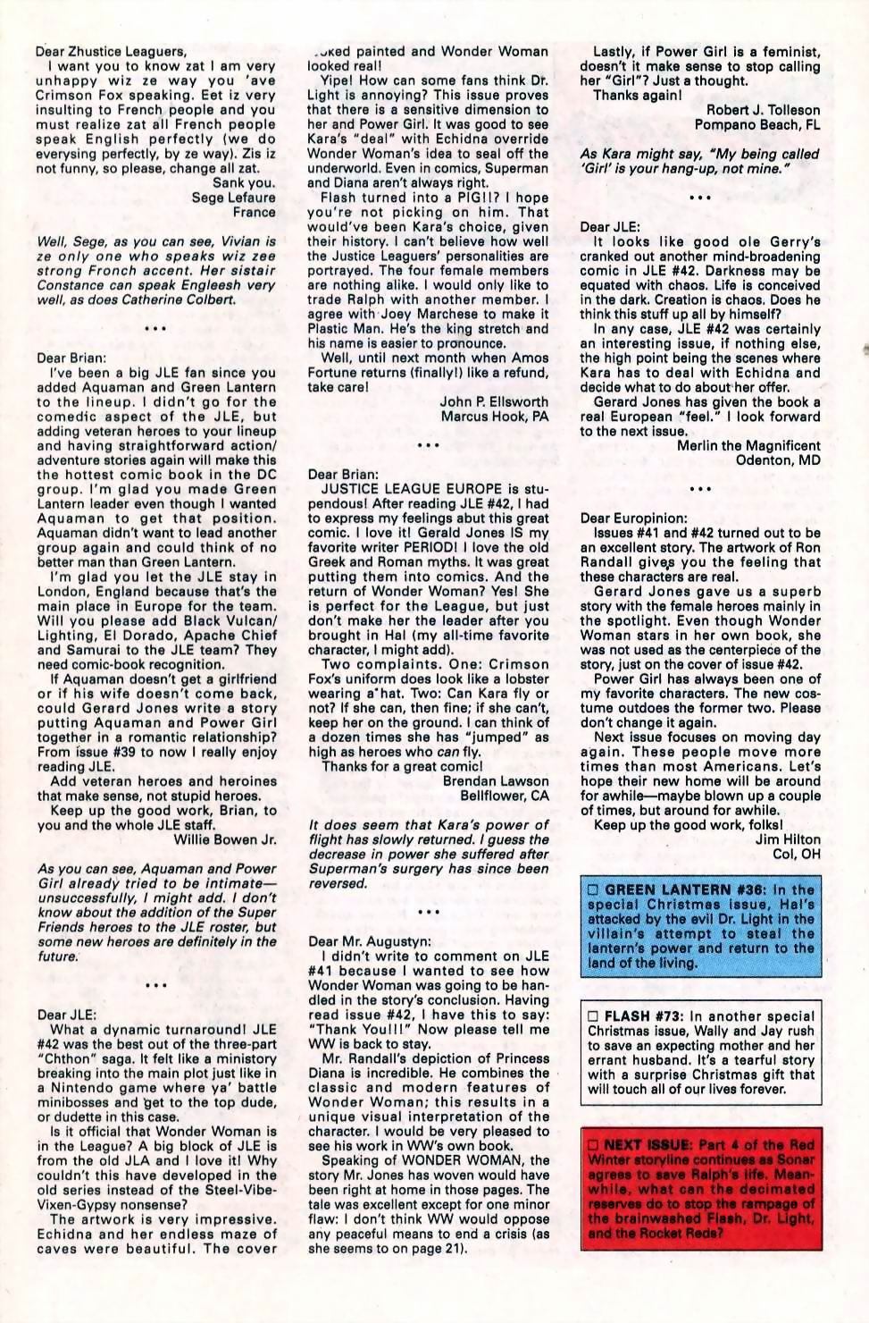 Read online Justice League Europe comic -  Issue #47 - 23