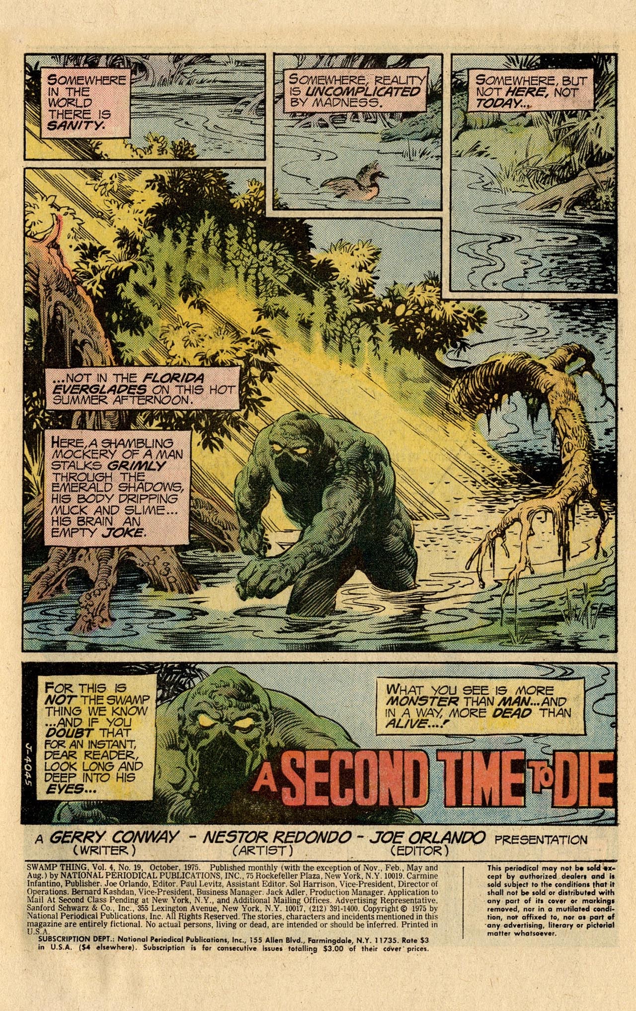 Read online Swamp Thing (1972) comic -  Issue #19 - 3