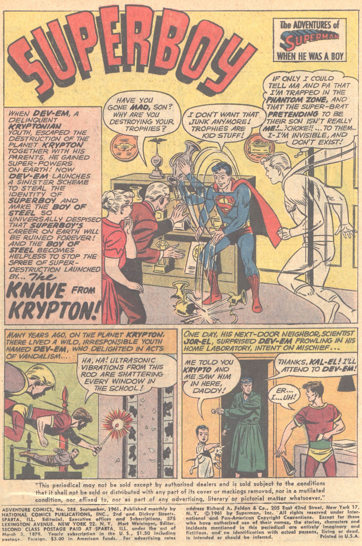 Read online Adventure Comics (1938) comic -  Issue #288 - 3