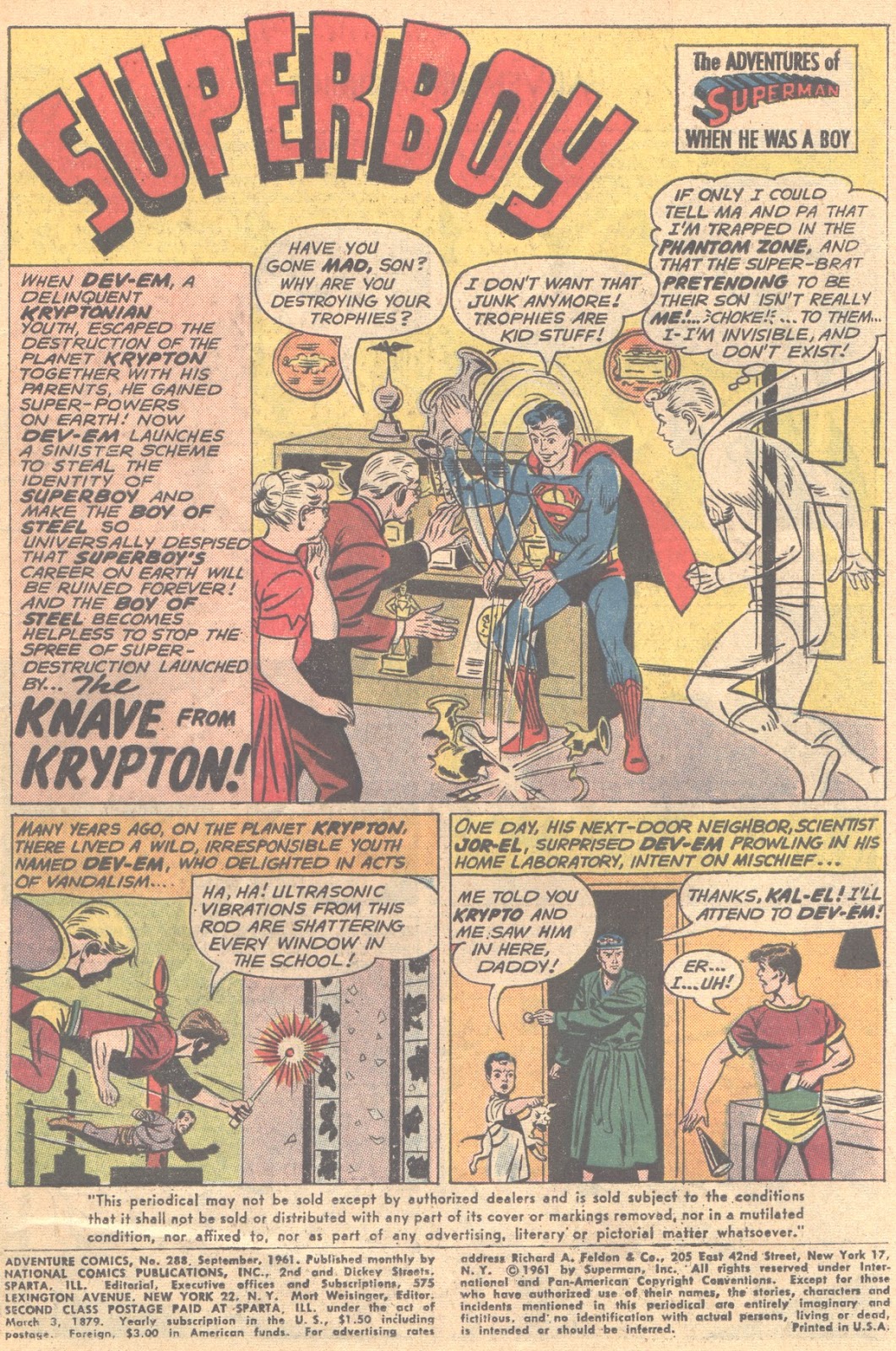 Adventure Comics (1938) issue 288 - Page 3
