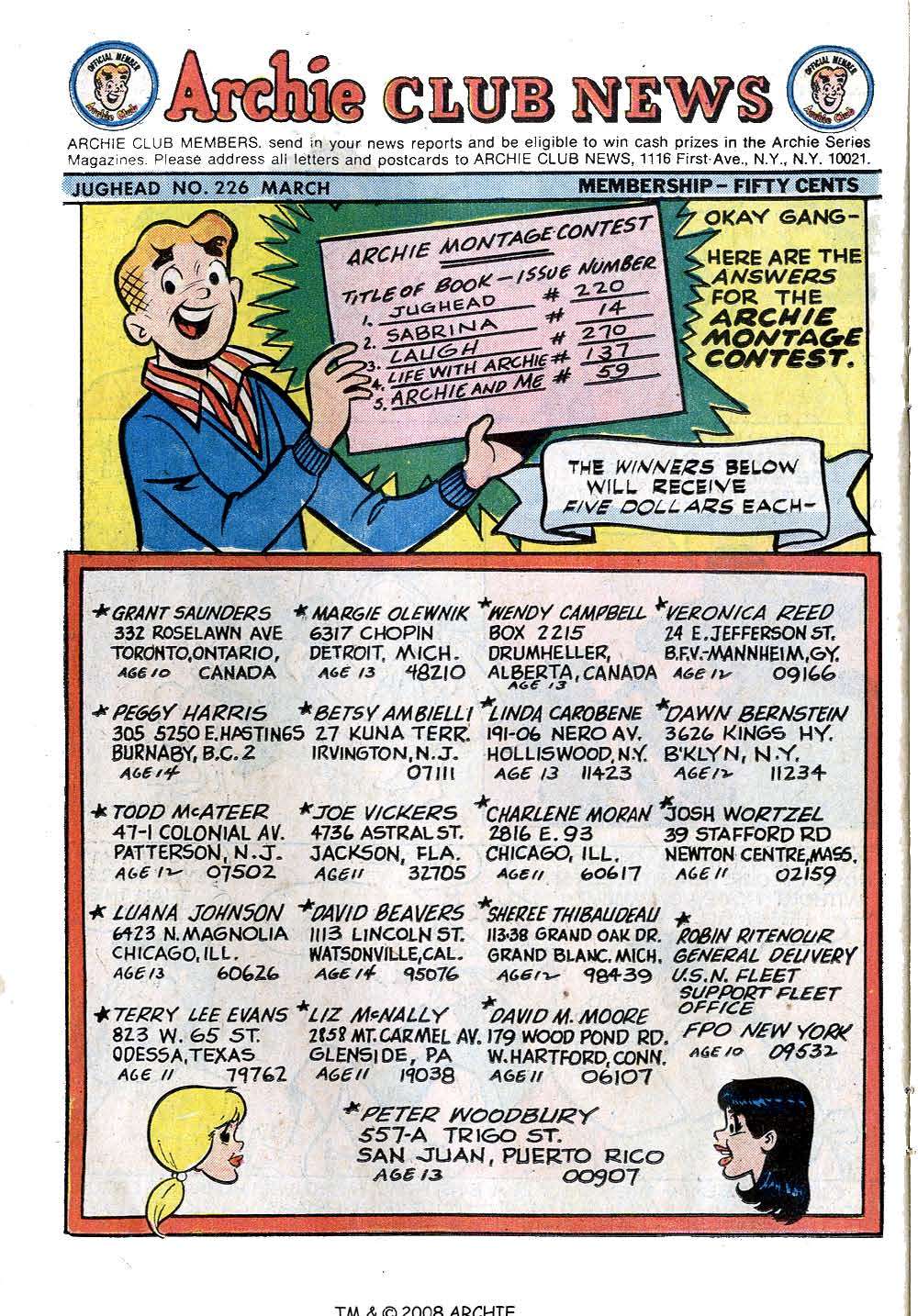 Read online Jughead (1965) comic -  Issue #226 - 22