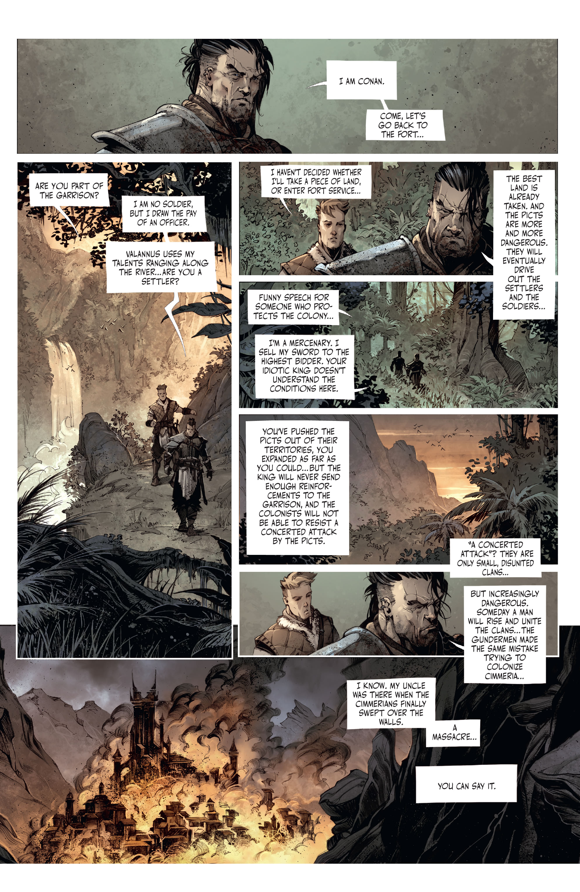 Read online The Cimmerian: Beyond The Black River comic -  Issue #1 - 6