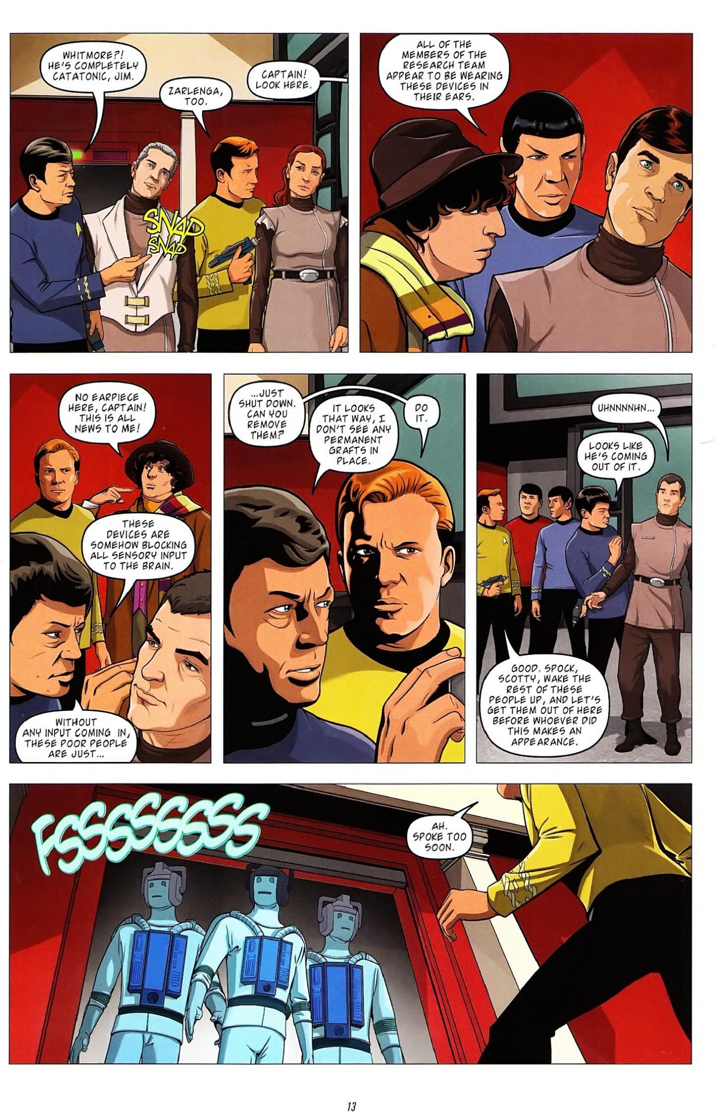 Read online Star Trek: The Next Generation/Doctor Who: Assimilation² comic -  Issue #3 - 16