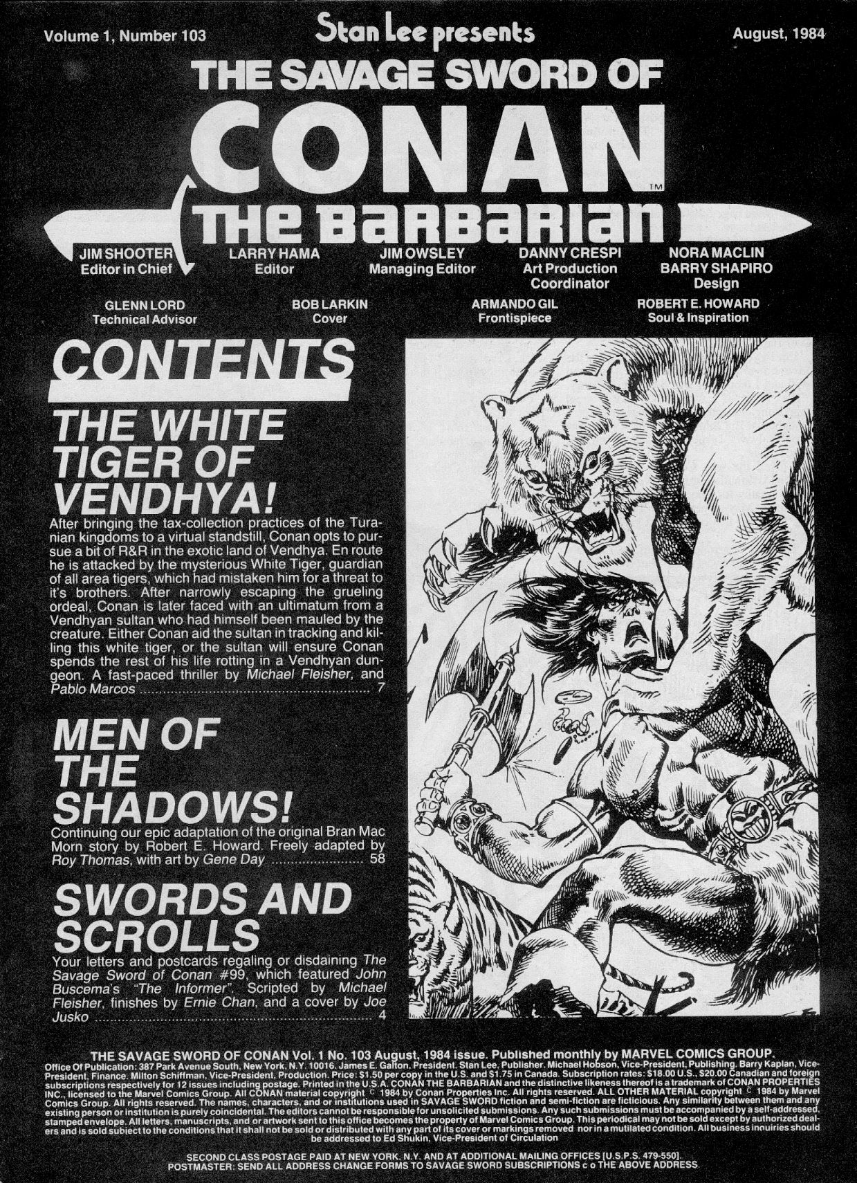 Read online The Savage Sword Of Conan comic -  Issue #103 - 2